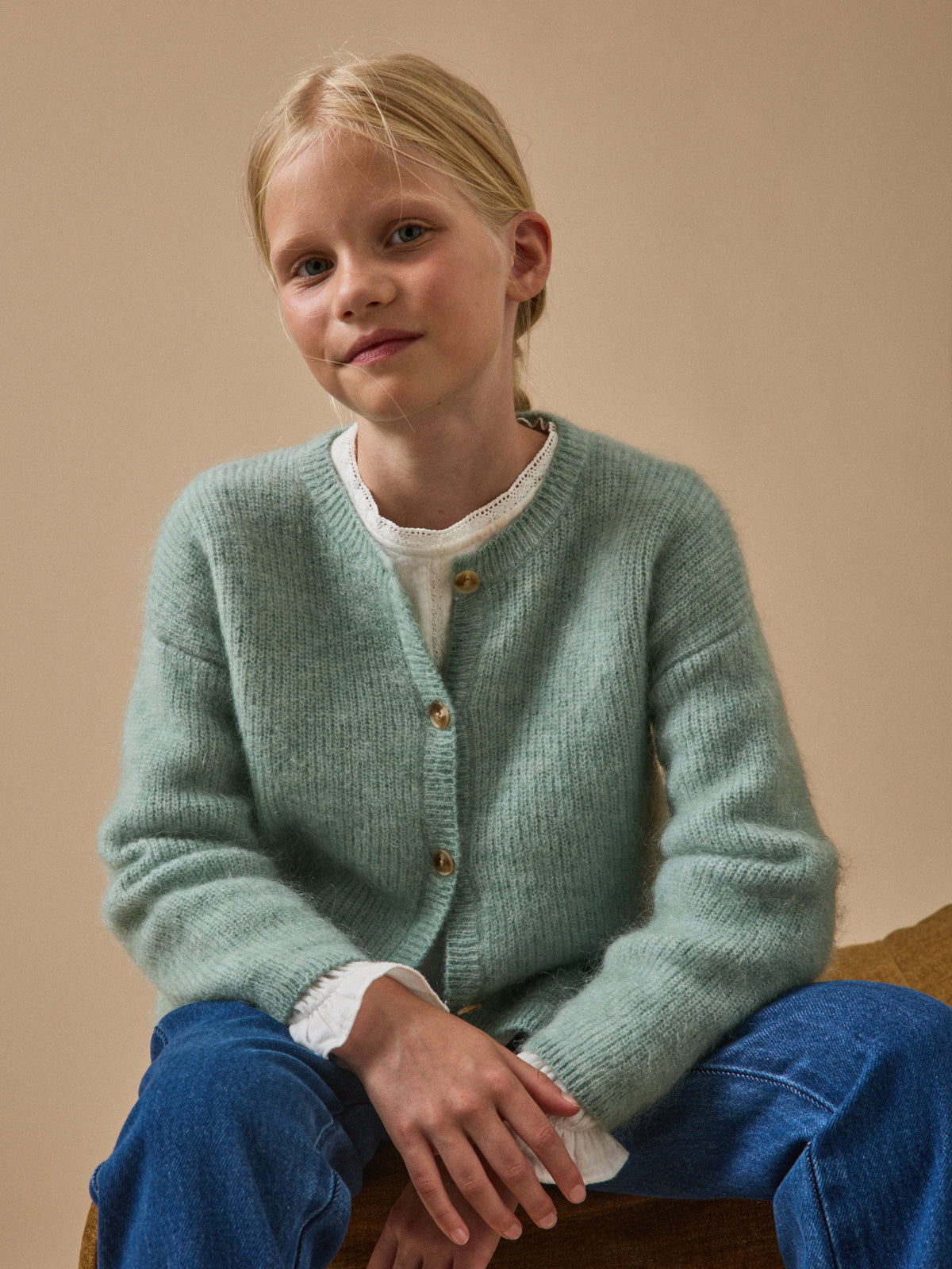 Cardigan laine et mohair - Collection Junior