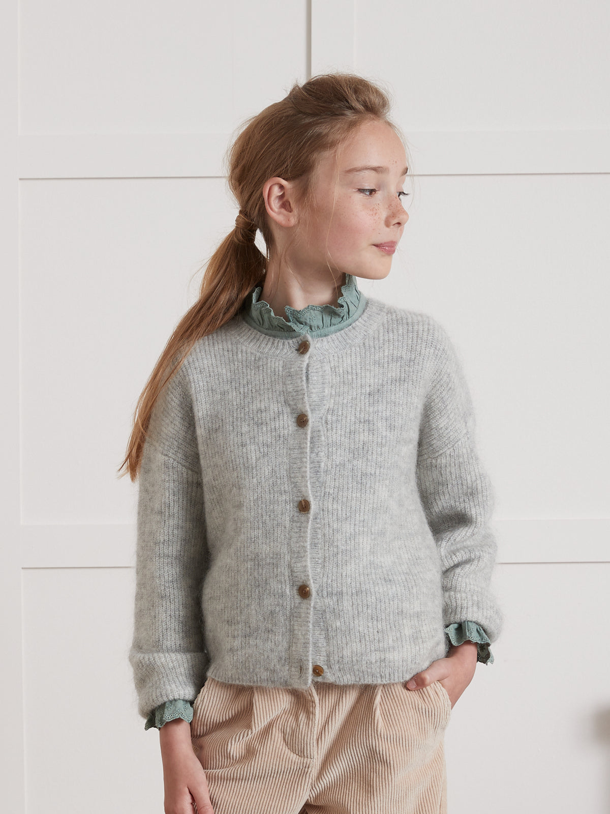 Cardigan laine et mohair - Collection Junior