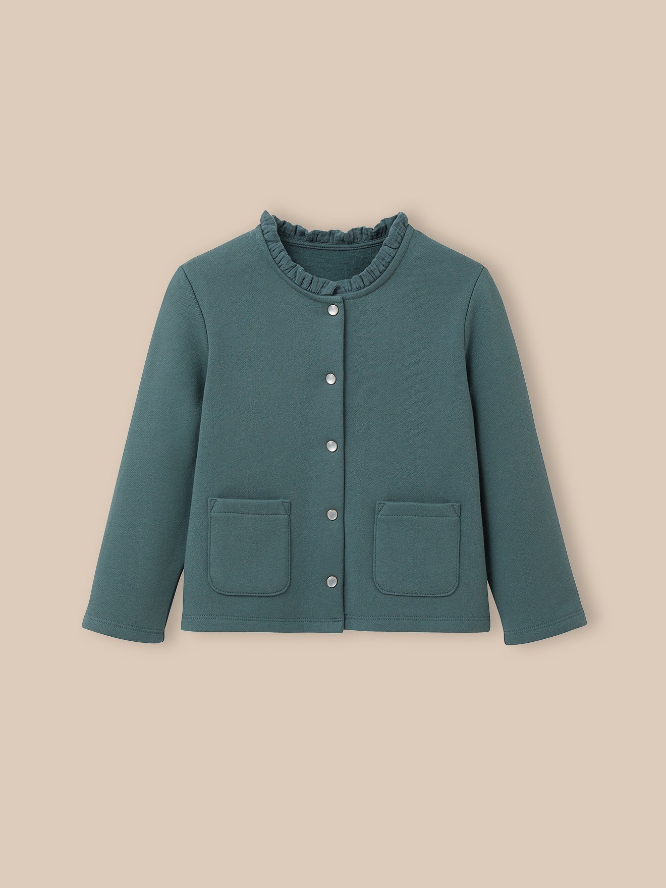 Mädchen-Cardigan aus Molton – Bio-Baumwolle