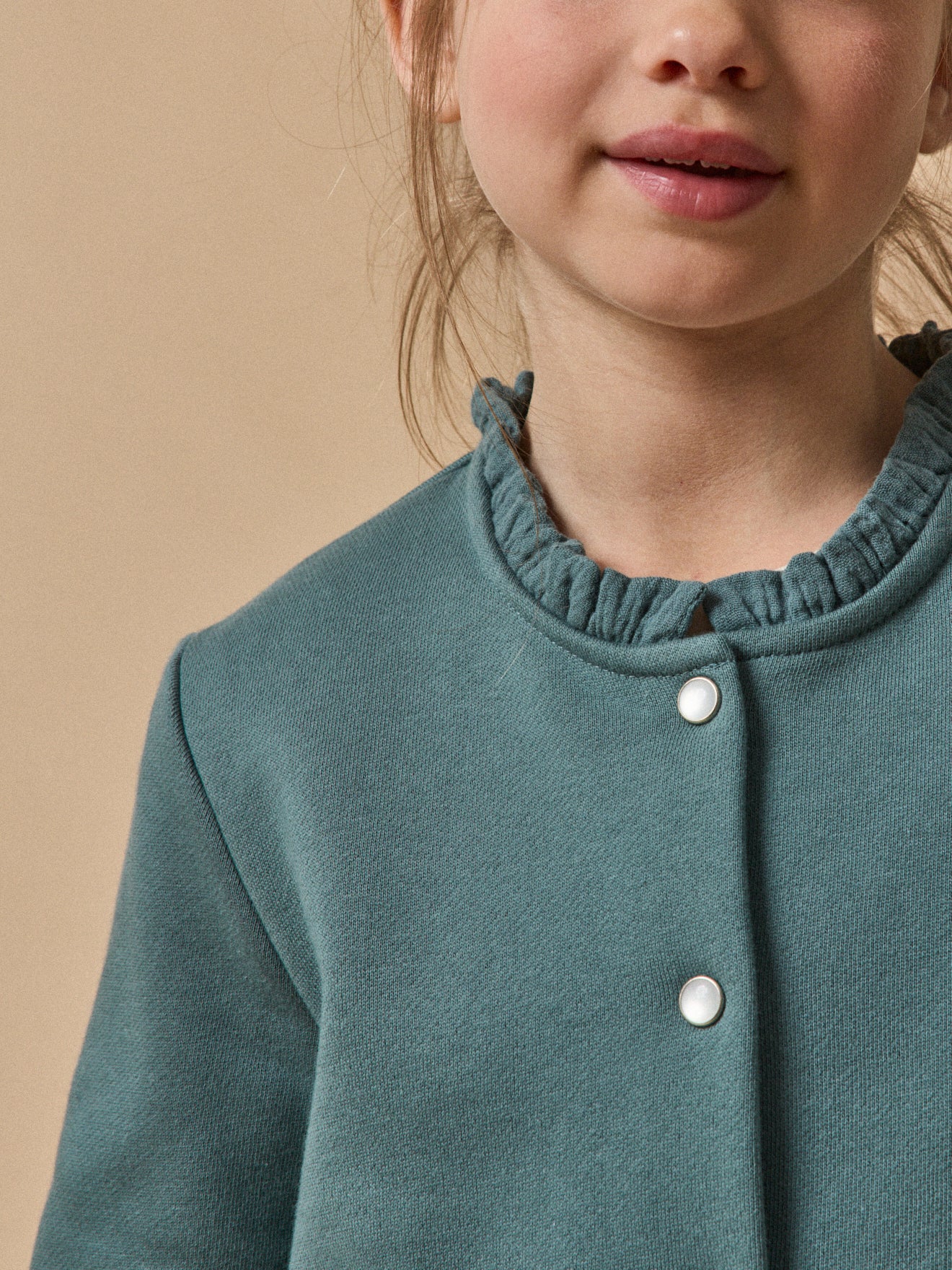 Mädchen-Cardigan aus Molton – Bio-Baumwolle