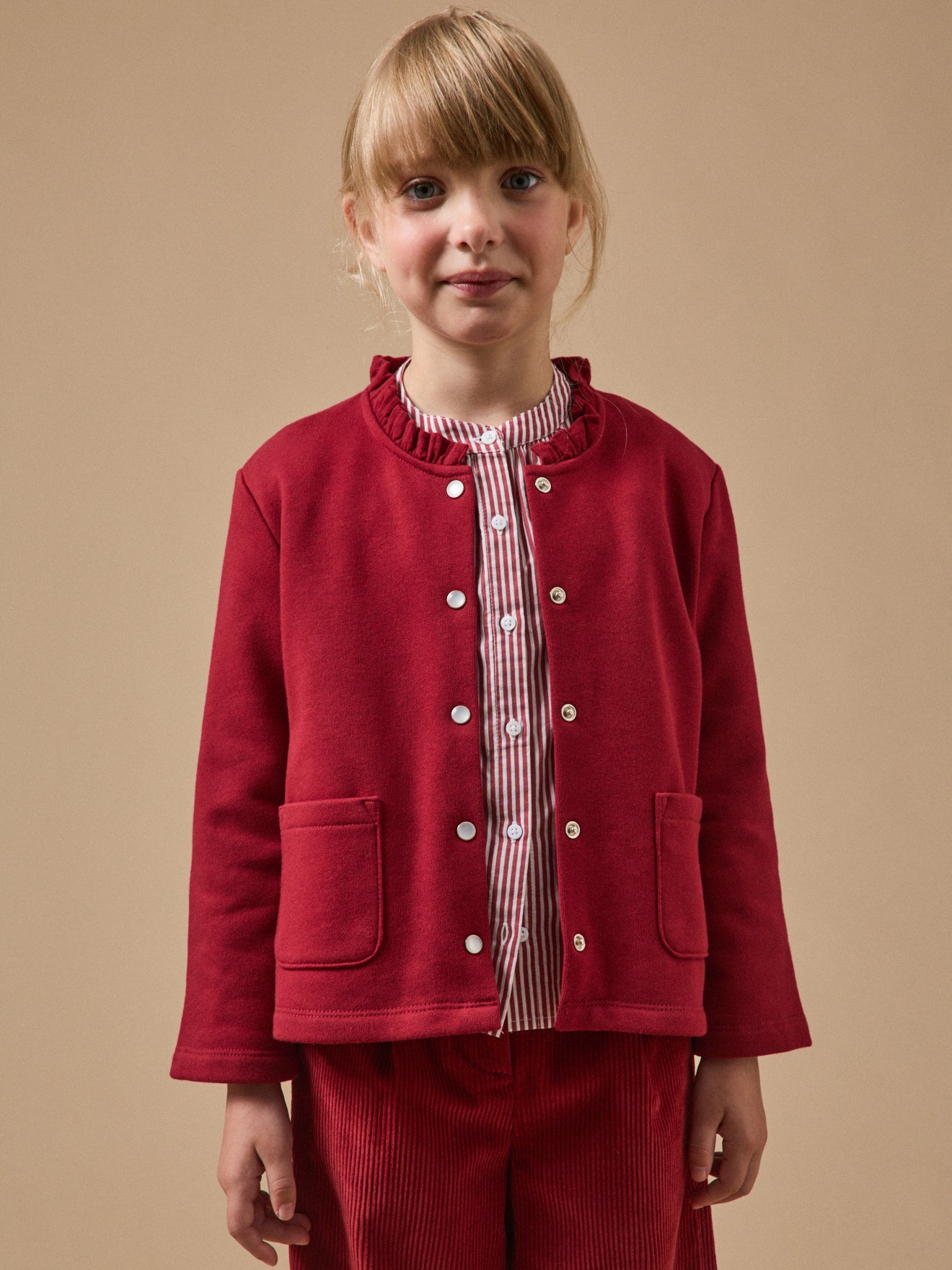 Gilet Fille en molleton - Coton biologique