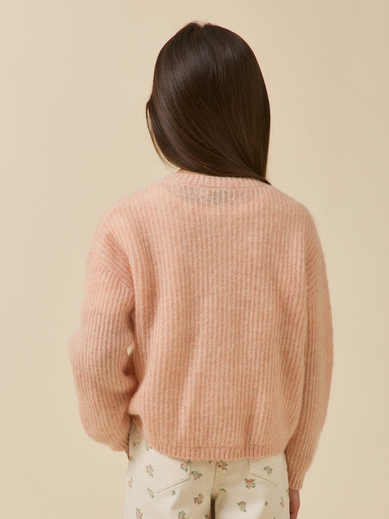 Cardigan Fille avec laine et mohair