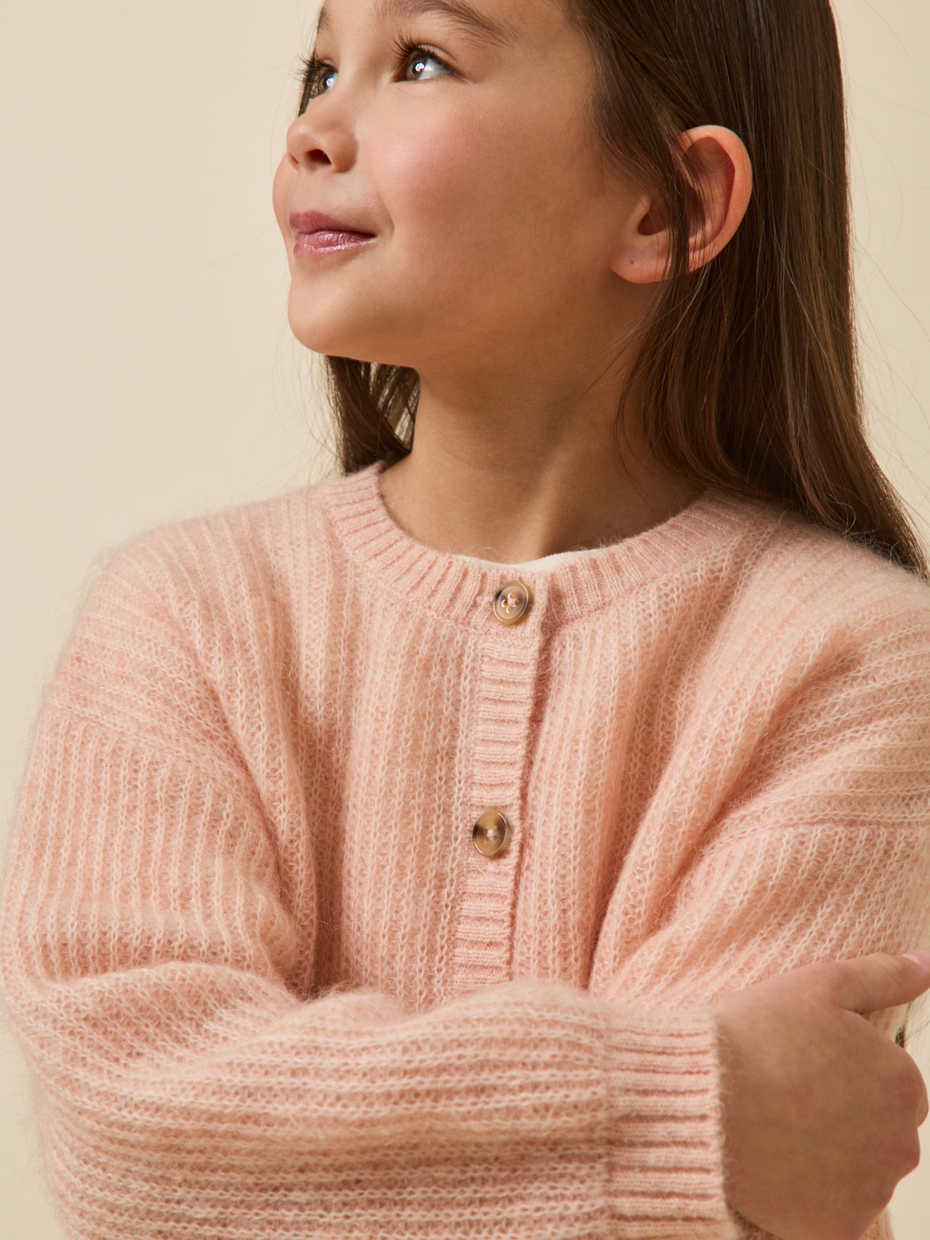 Cardigan Fille avec laine et mohair