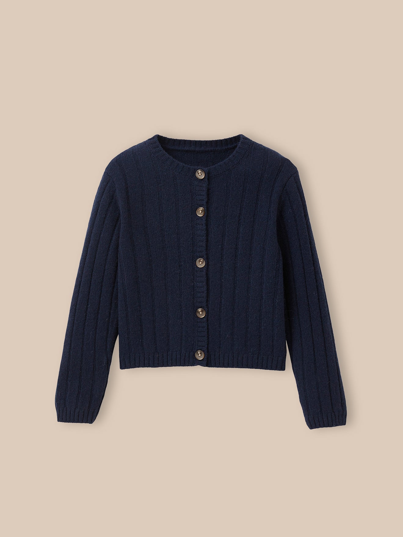 Mädchen-Cardigan, Rippenmuster, reine Merinowolle