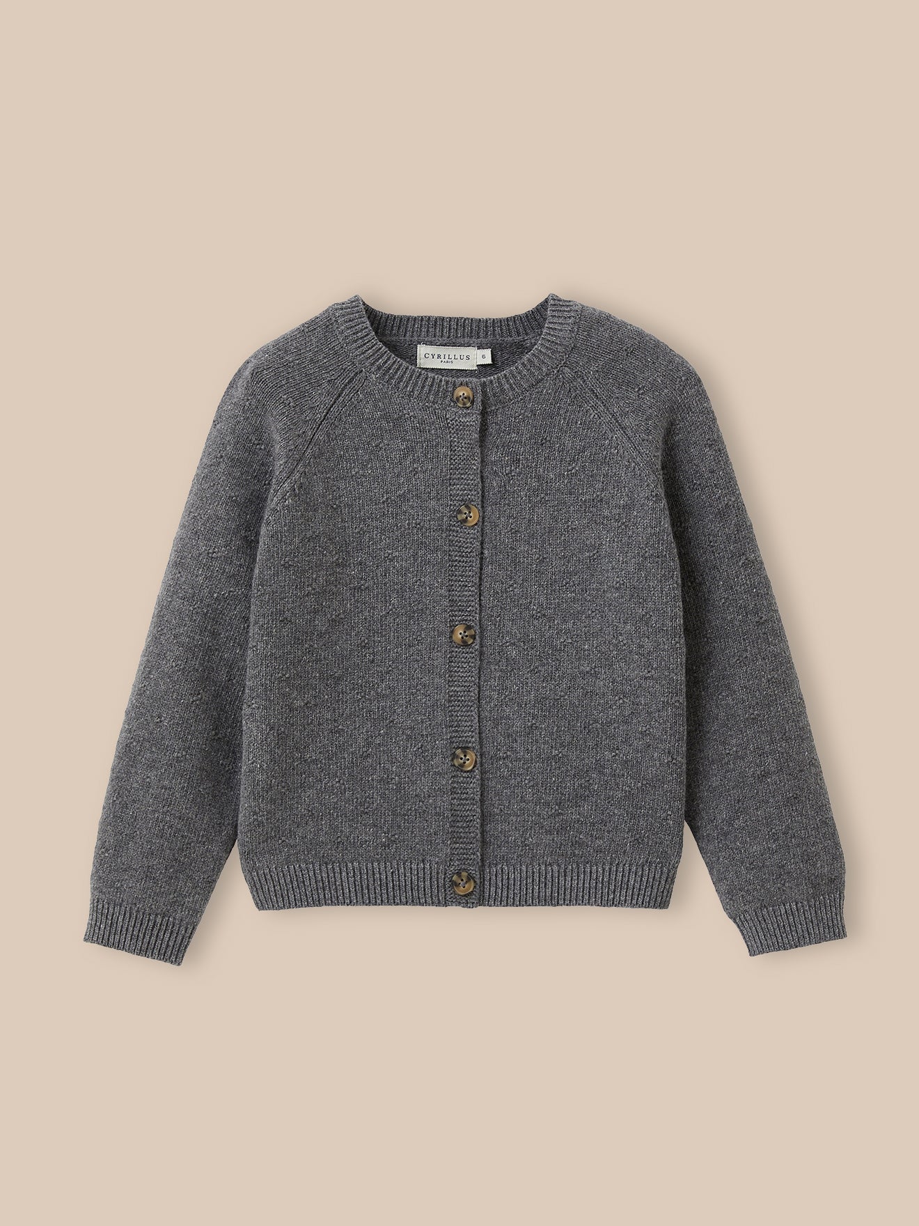 Mädchen-Cardigan mit Lochmuster