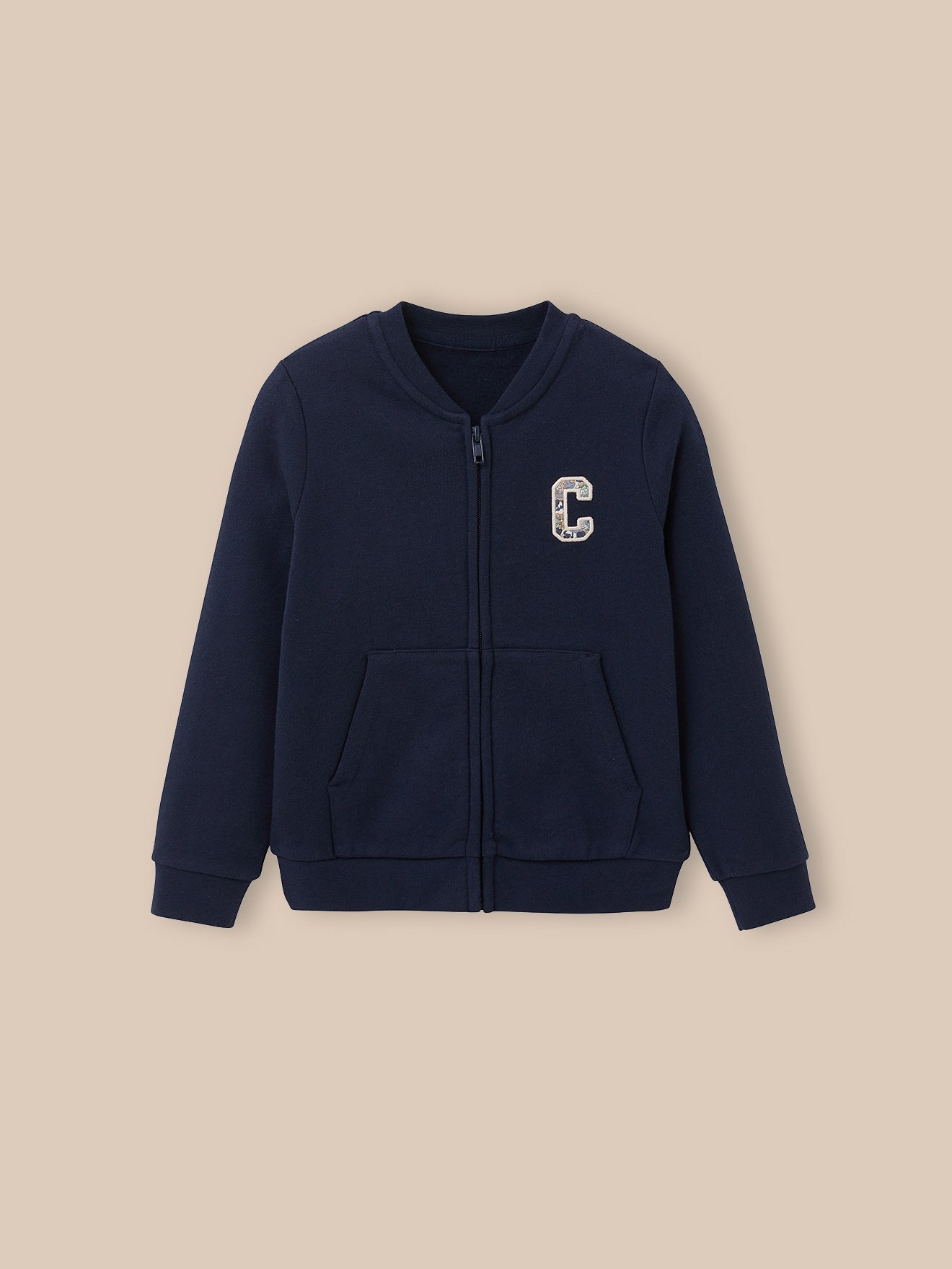 Mädchen-Cardigan, aus Molton, Bio-Baumwolle