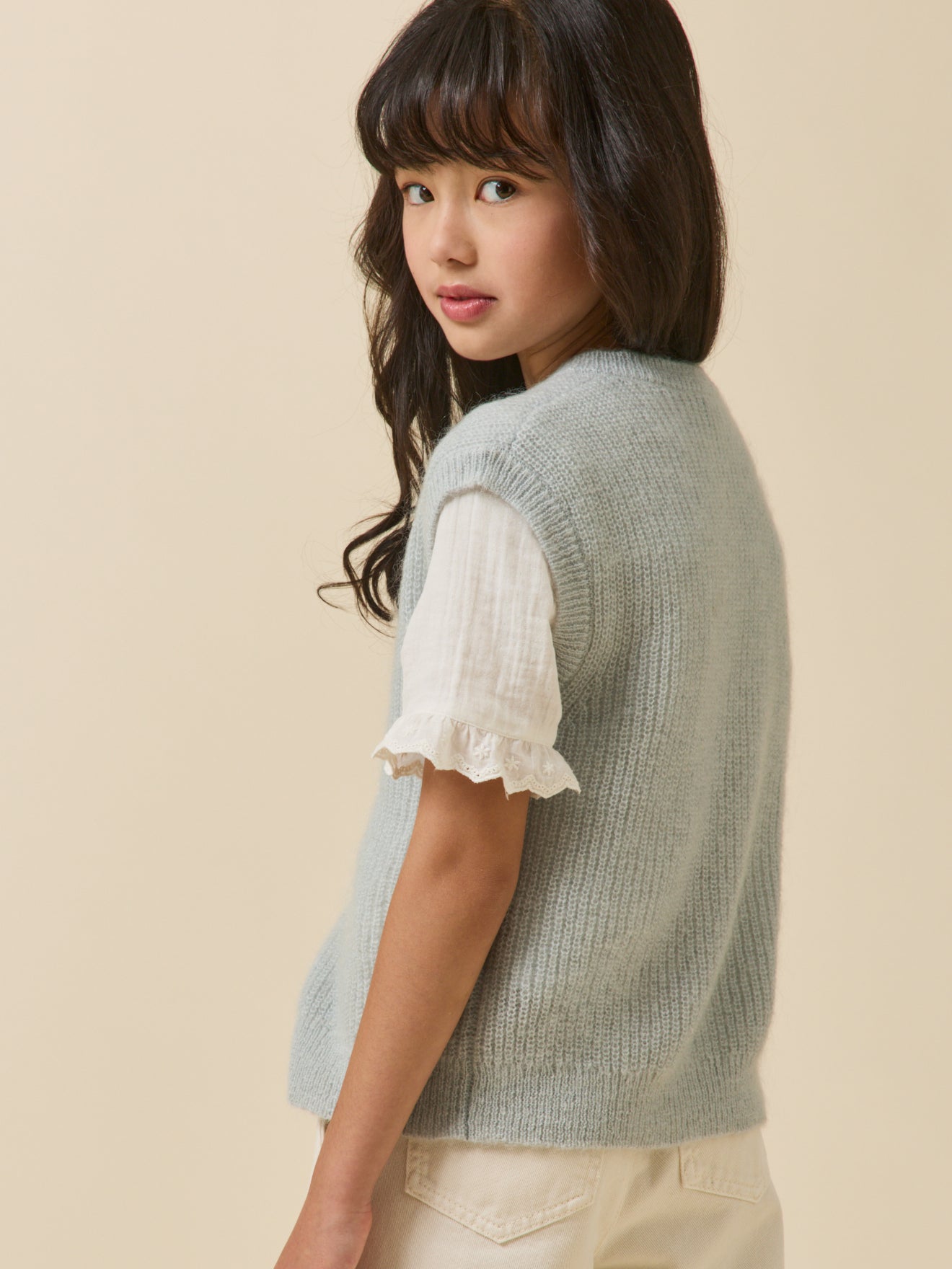 Cardigan Fille laine et mohair