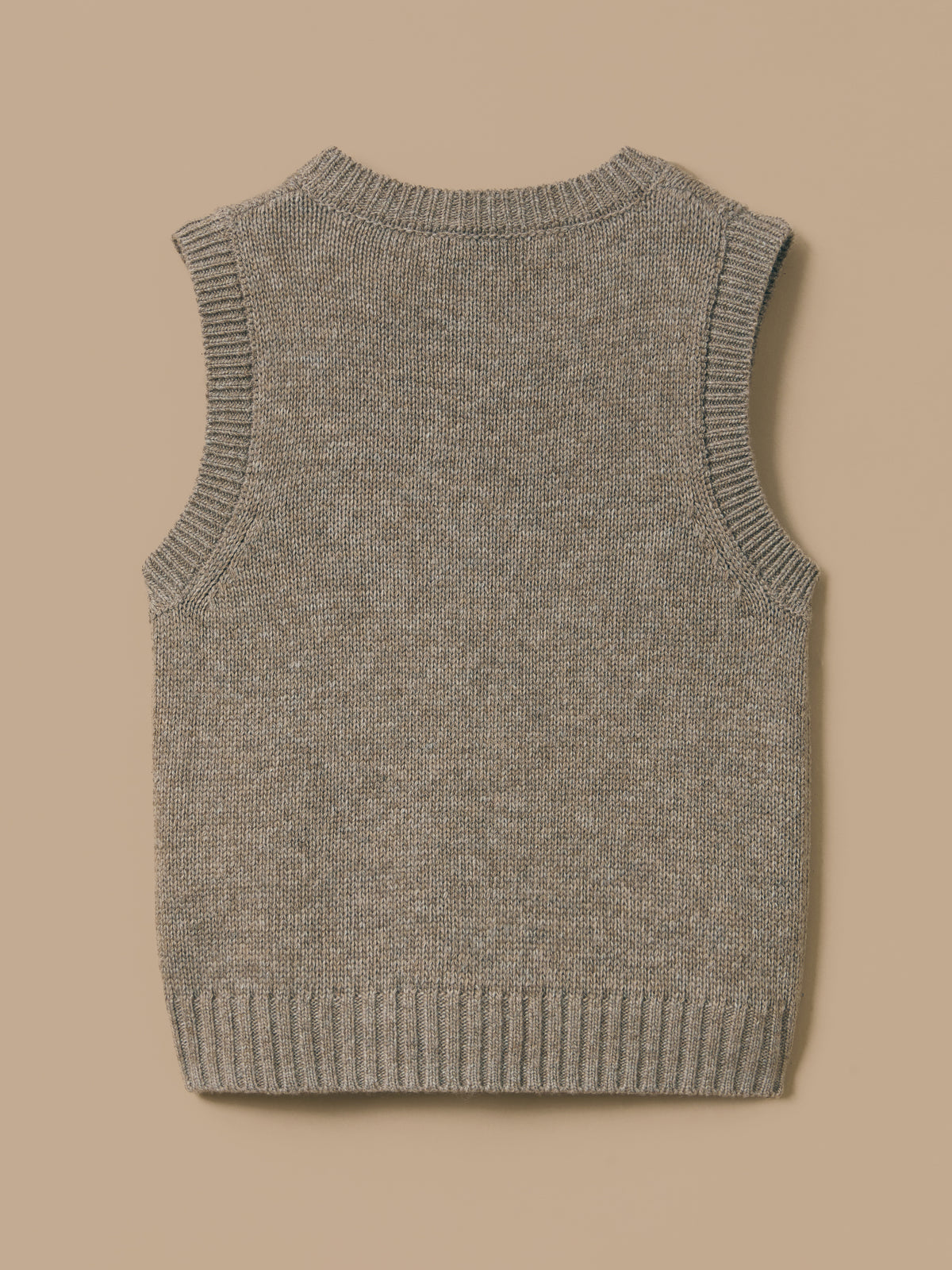 Mädchen-Pullunder mit Jacquard-Muster