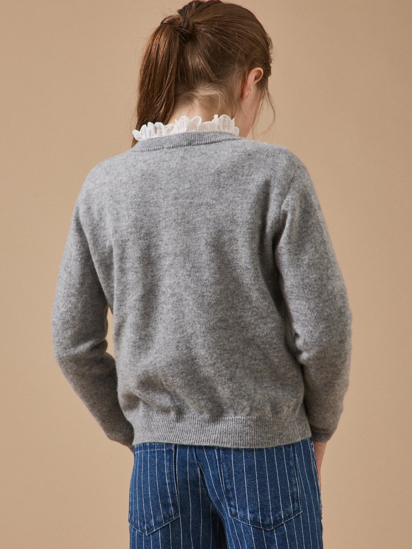 Mädchen-Cardigan aus Kaschmir