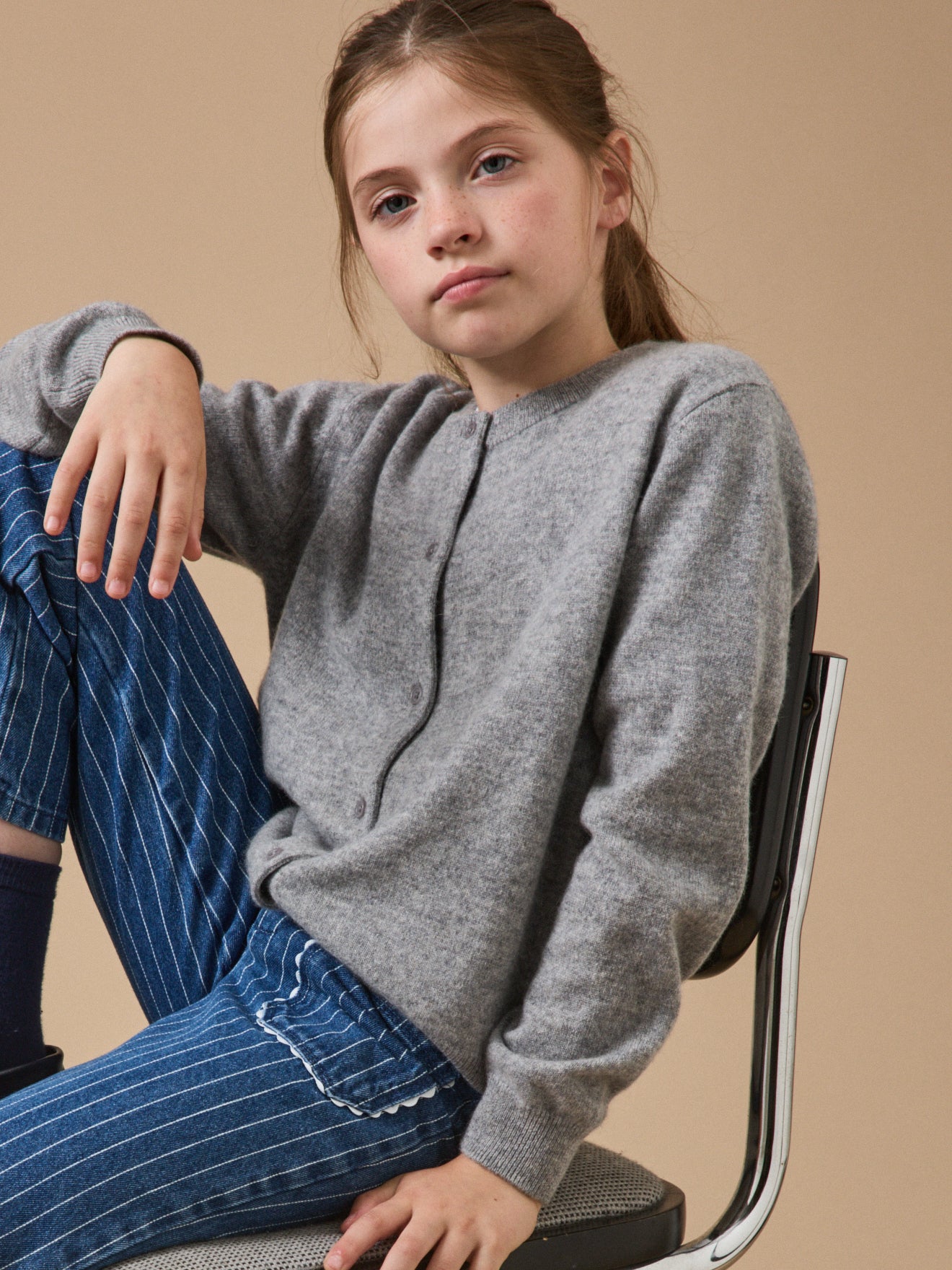 Mädchen-Cardigan aus Kaschmir
