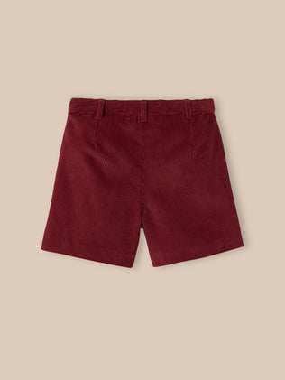 Short velours taille haute Fille