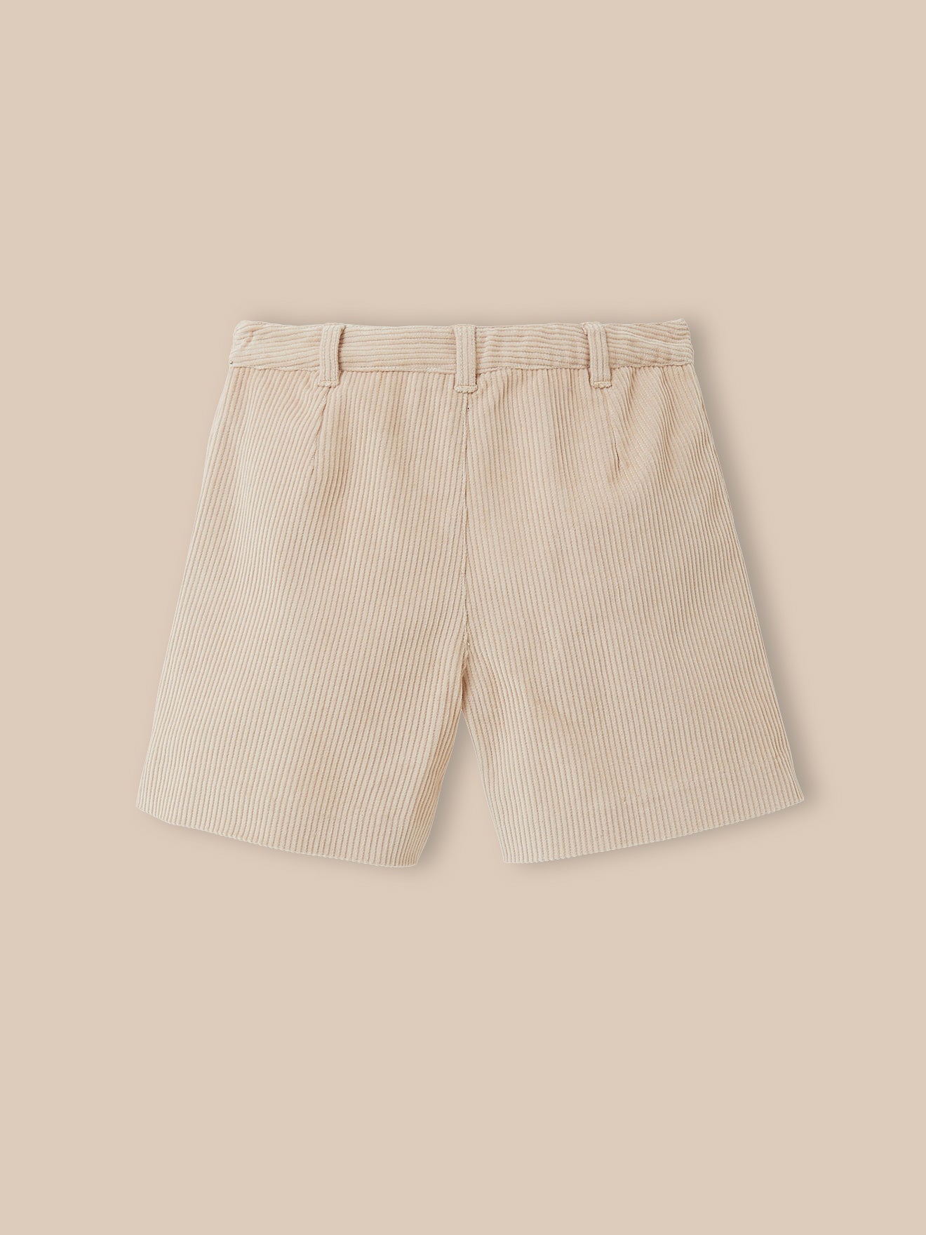 Mädchen-Shorts aus Velours mit hohem Bund