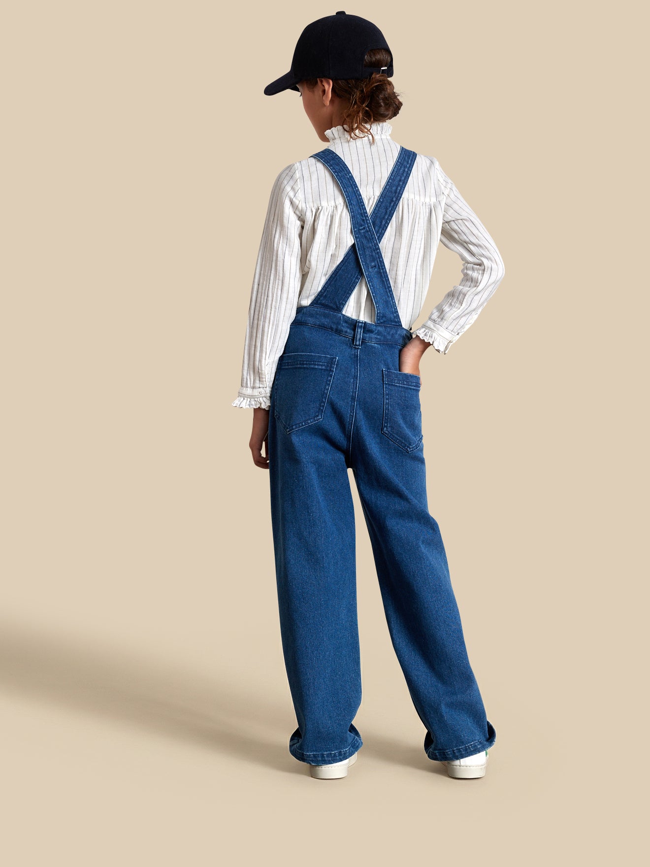 Mädchen-Latzhose aus Denim