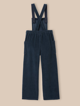 Salopette Fille en velours gaufré