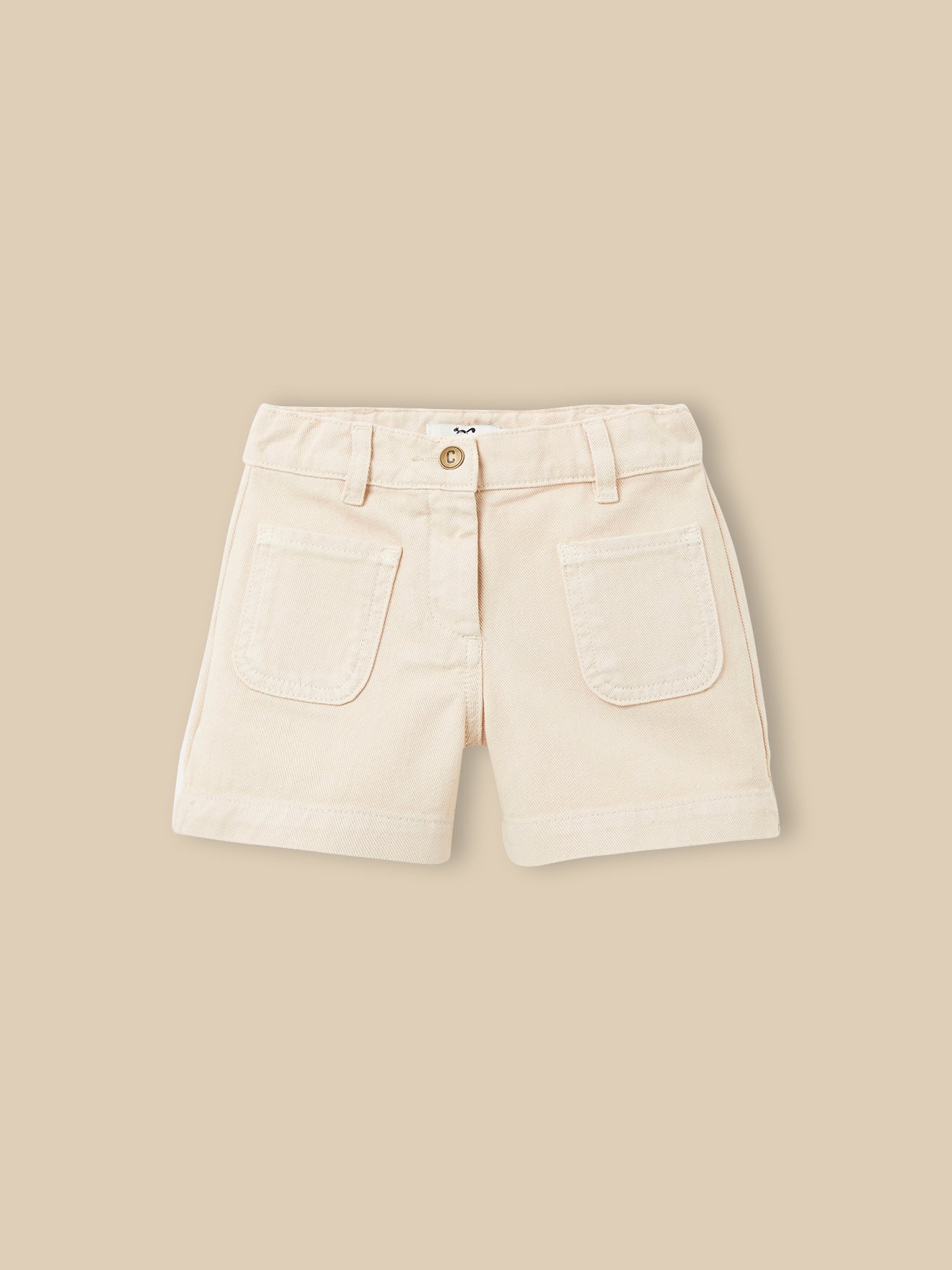 Mädchen-Shorts aus farbigem Denim
