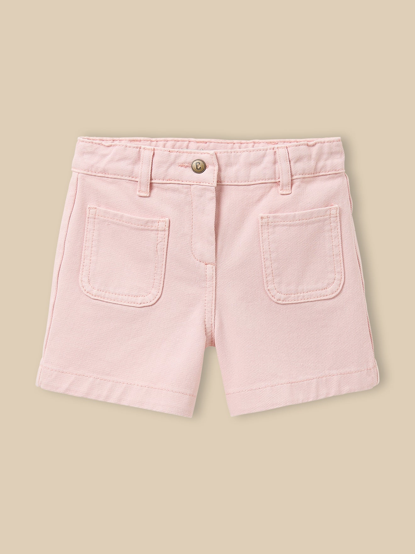Mädchen-Shorts aus farbigem Denim