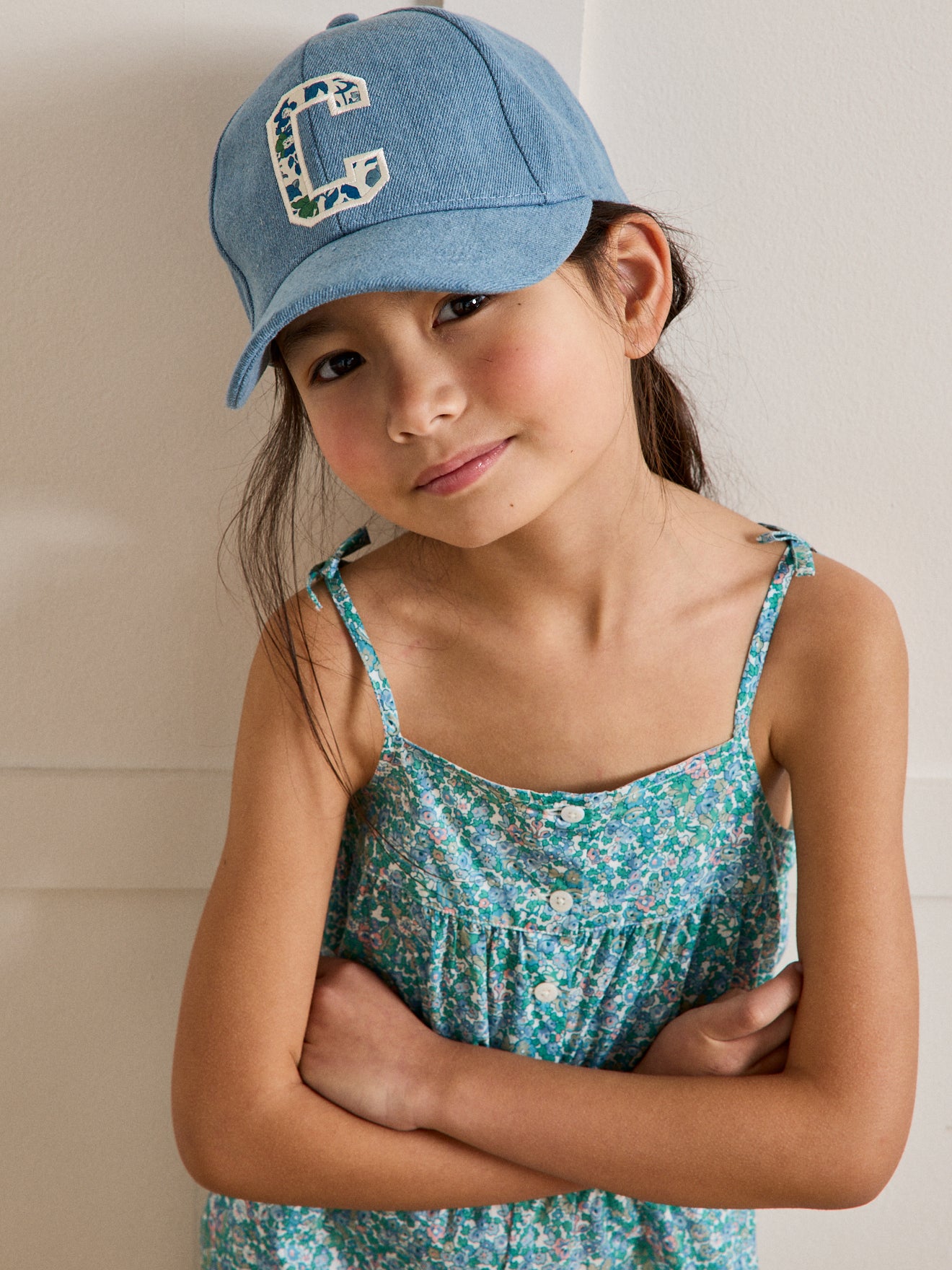 Mädchen-Overall aus Liberty®-Stoff « Harriet »