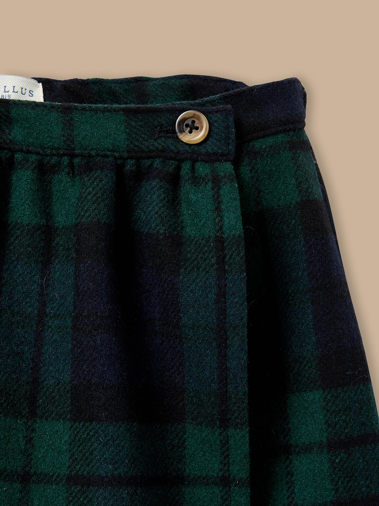 Jupe short imprimé tartan Fille
