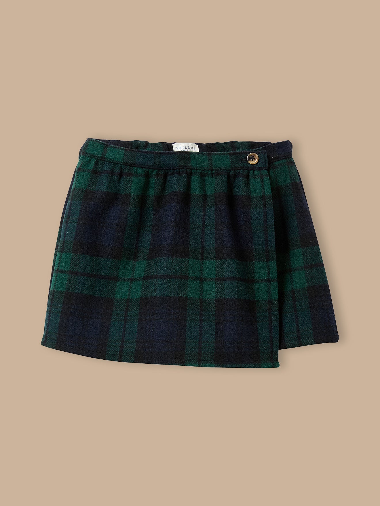 Jupe short imprimé tartan Fille