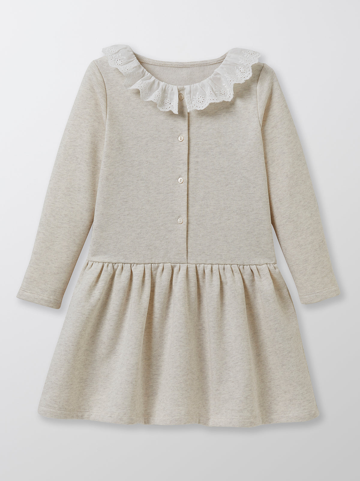 Mädchenkleid aus Molton, Bio-Baumwolle