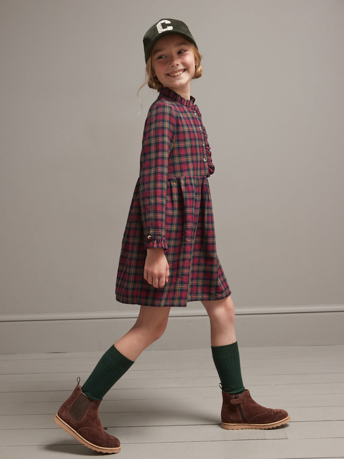 Robe Fille à carreaux