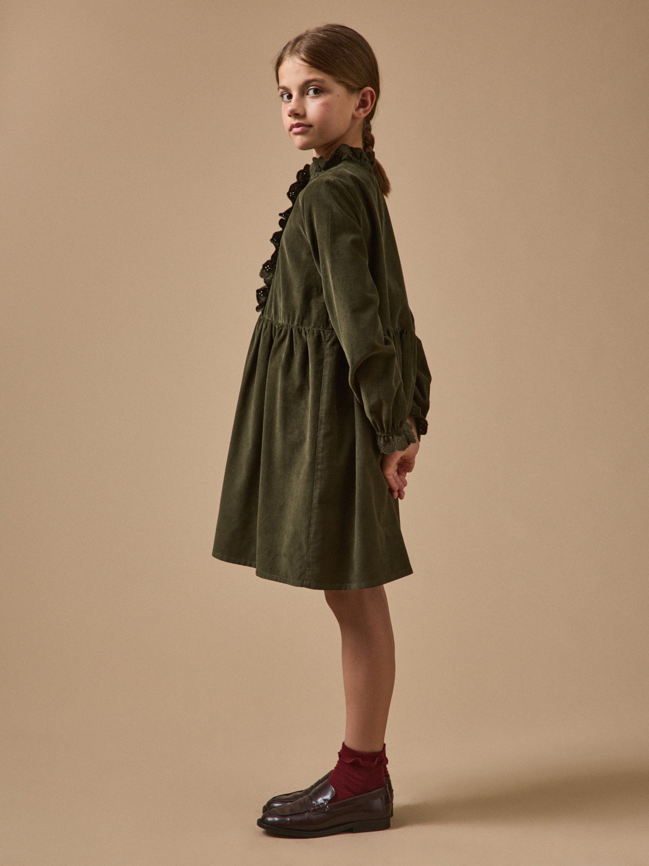 Robe Fille en velours