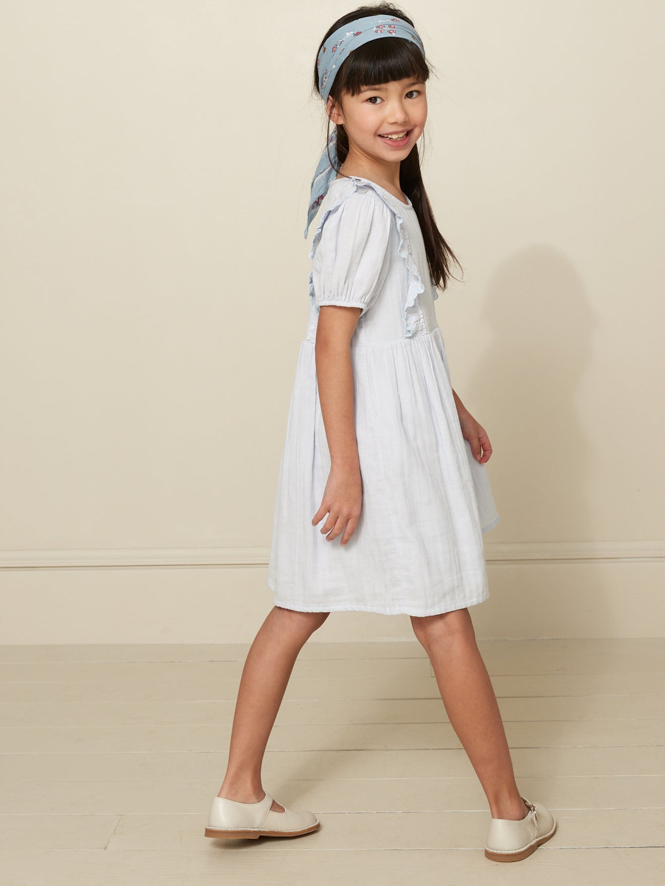 Robe Fille en gaze de coton biologique