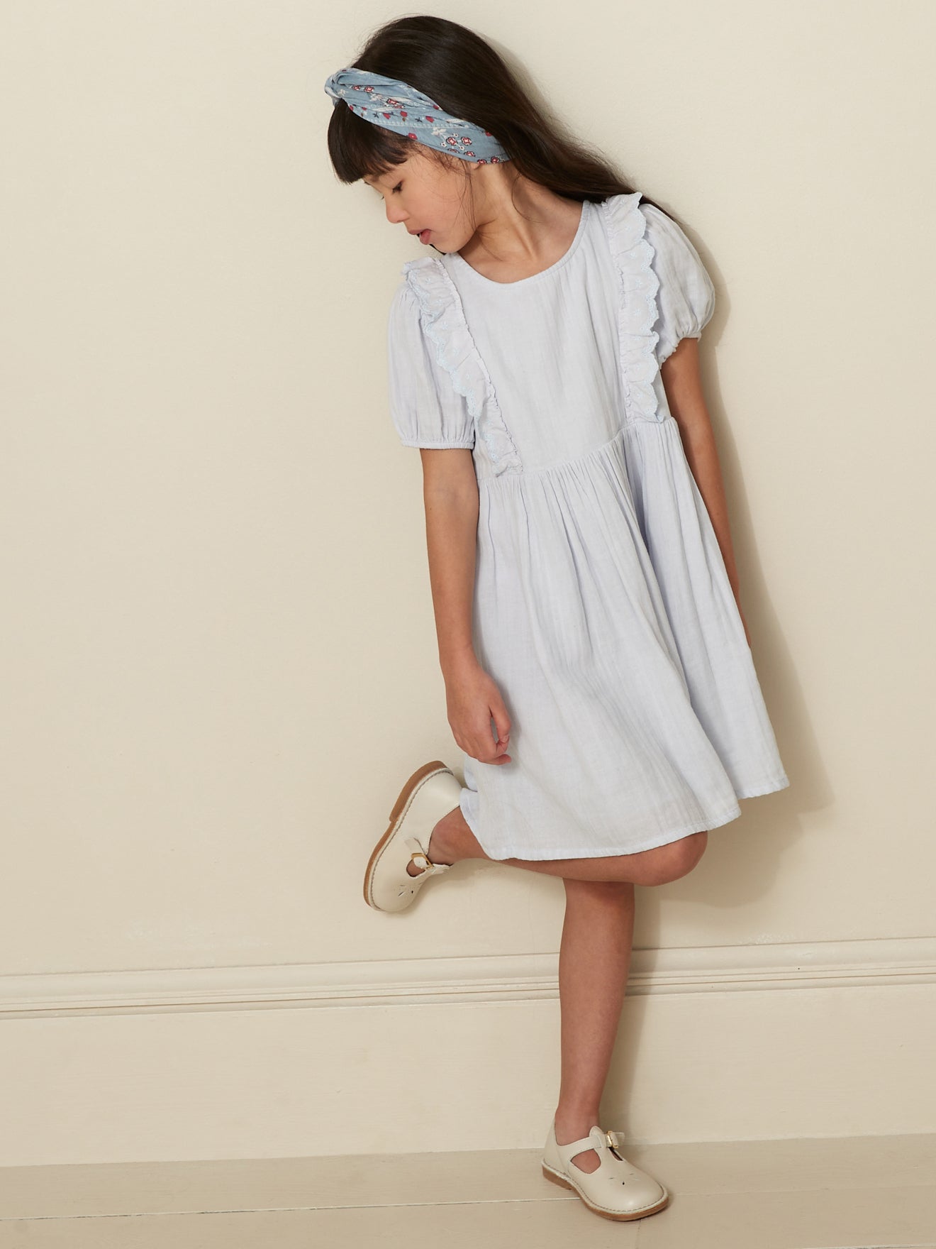 Robe Fille en gaze de coton biologique