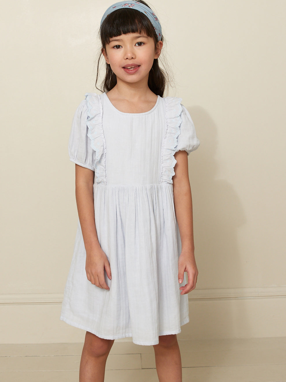 Robe Fille en gaze de coton biologique