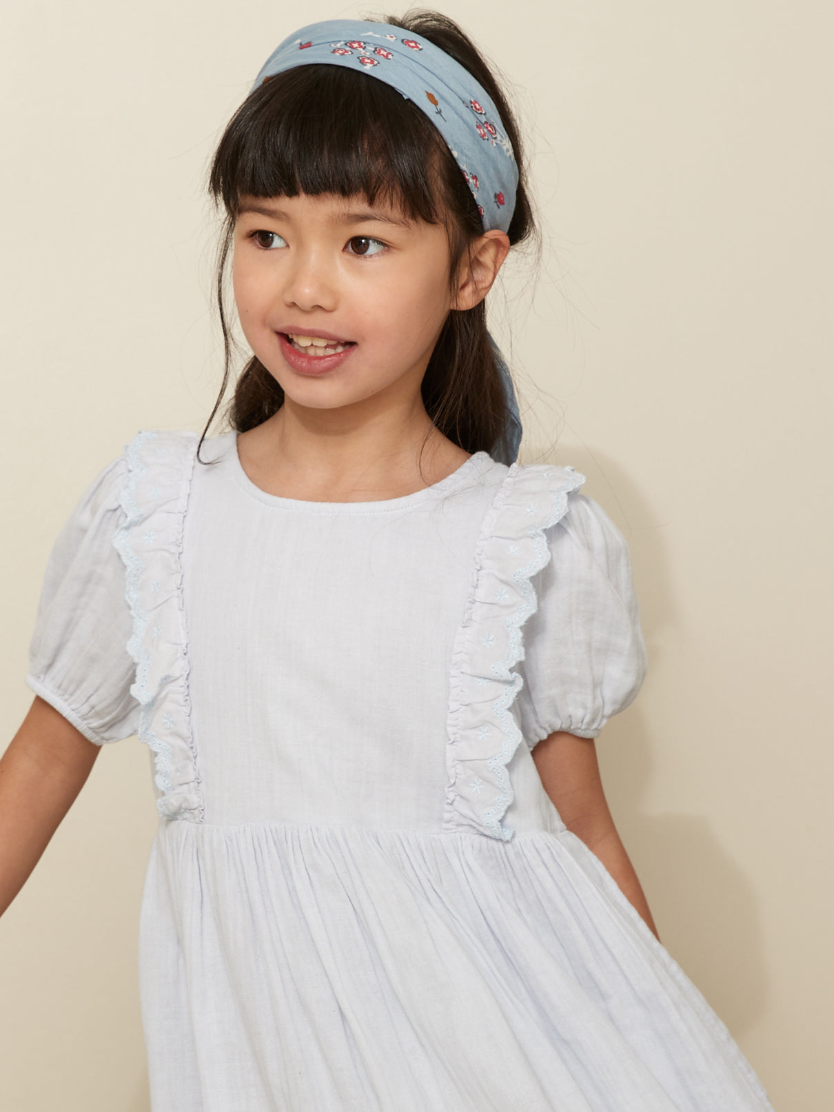 Robe Fille en gaze de coton biologique