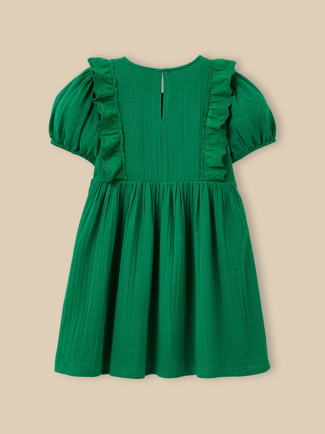 Mädchenkleid aus Bio-Baumwollgaze