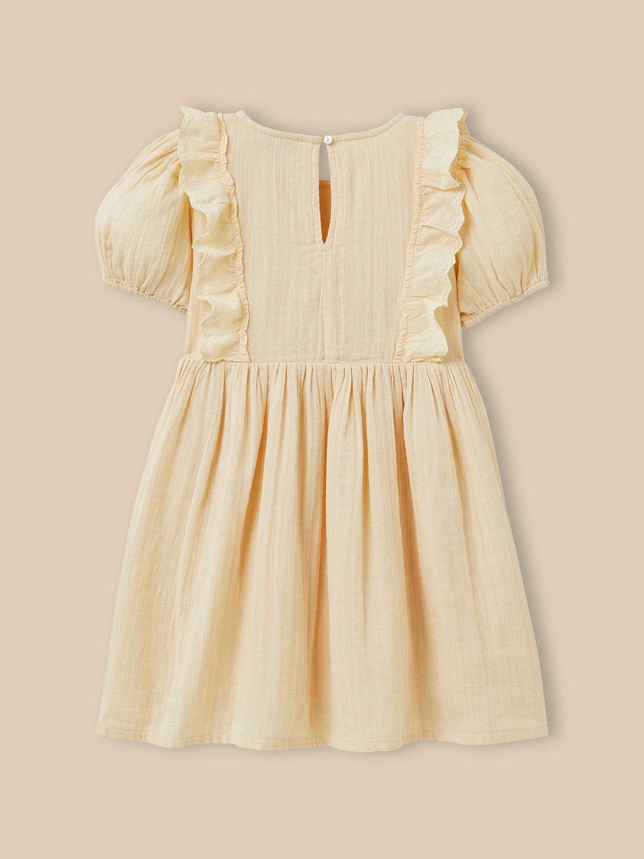 Mädchenkleid aus Bio-Baumwollgaze