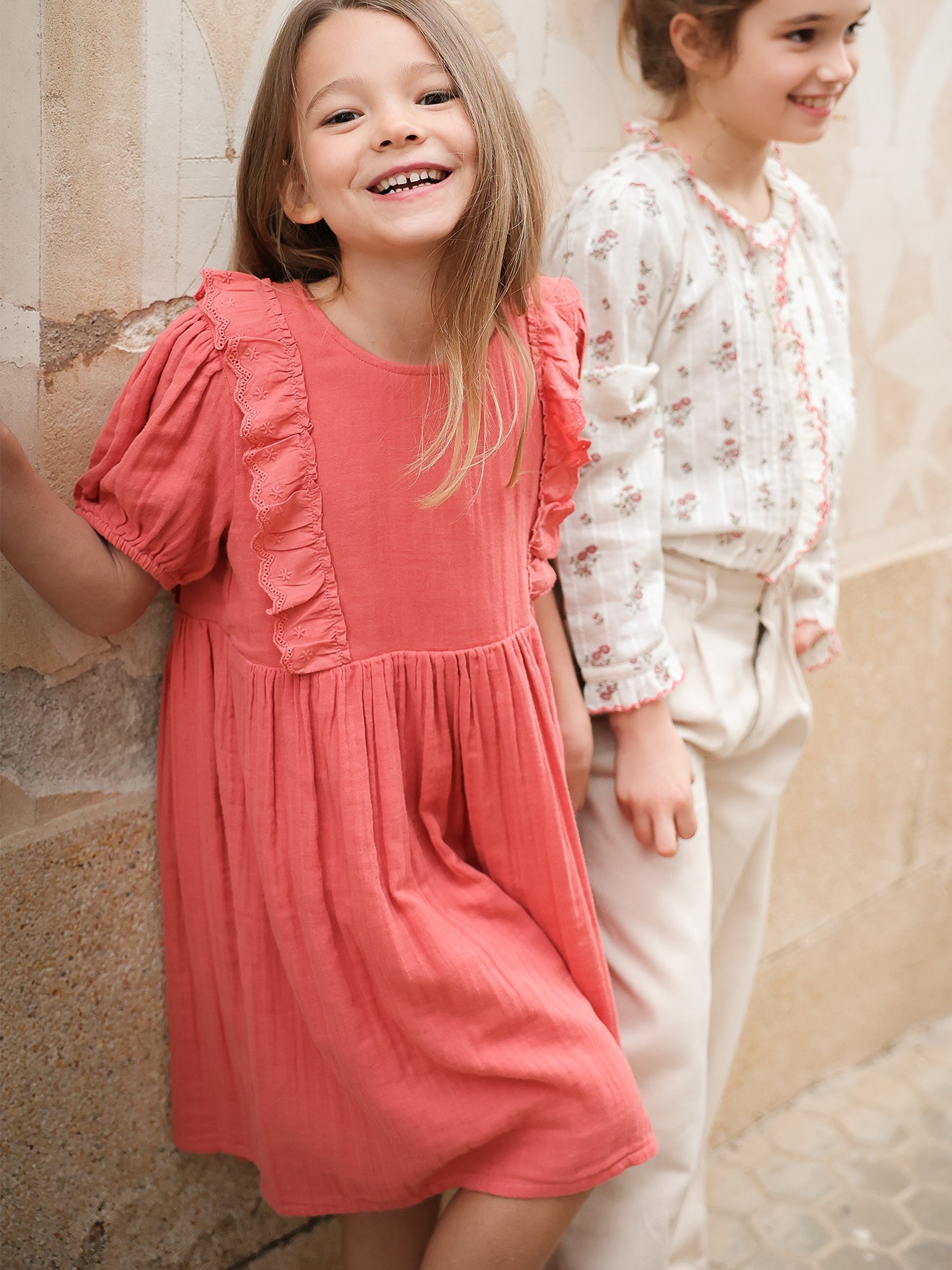 Robe Fille en gaze de coton biologique