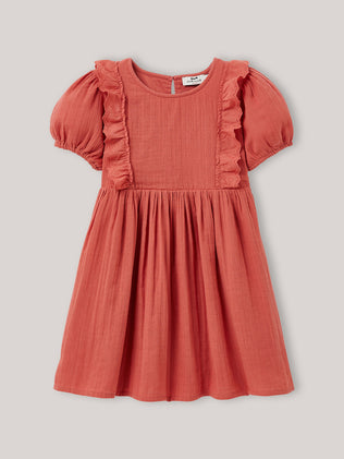 Mädchenkleid aus Baumwollgaze – Bio-Baumwolle