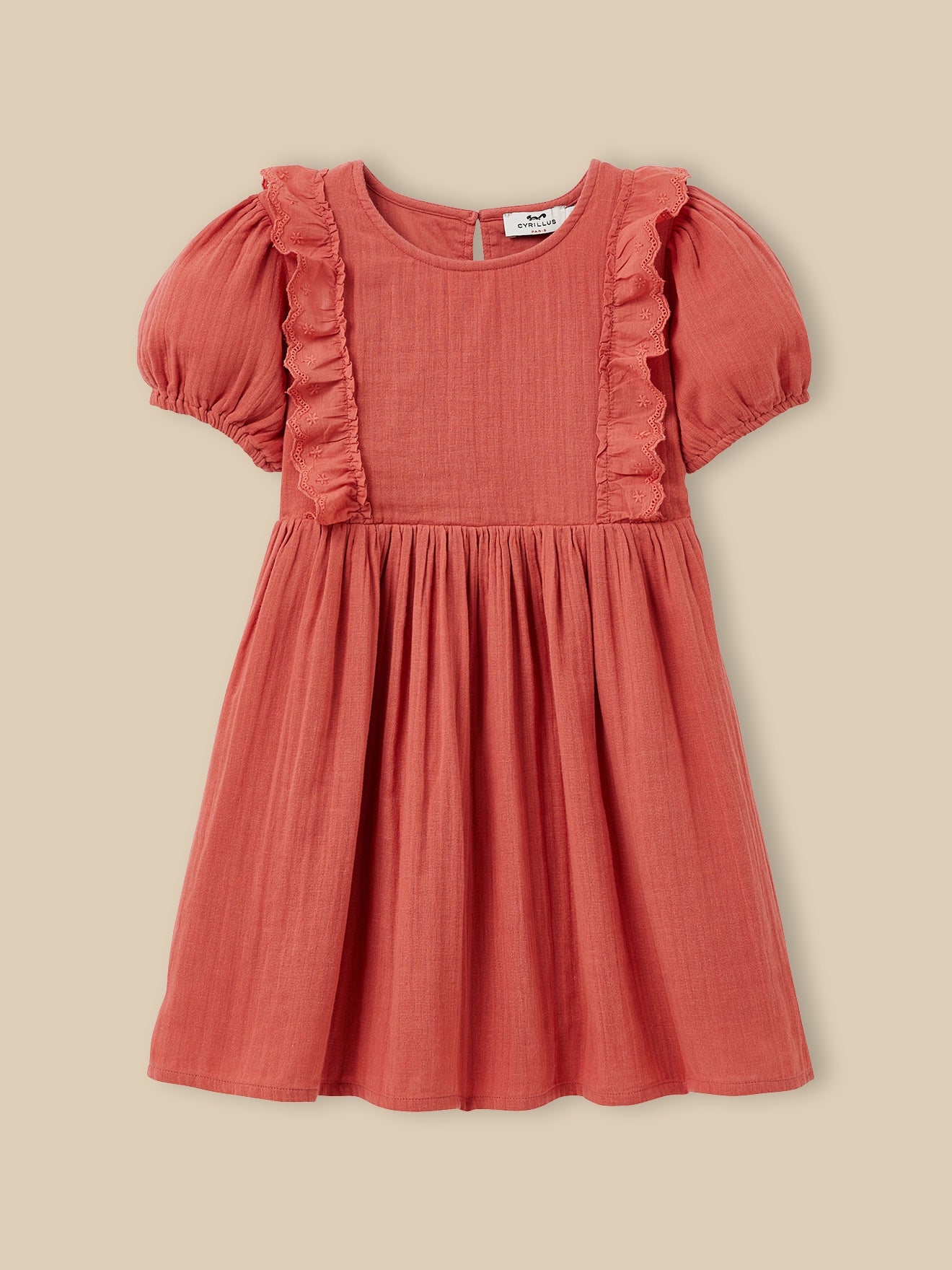 Robe Fille en gaze de coton biologique