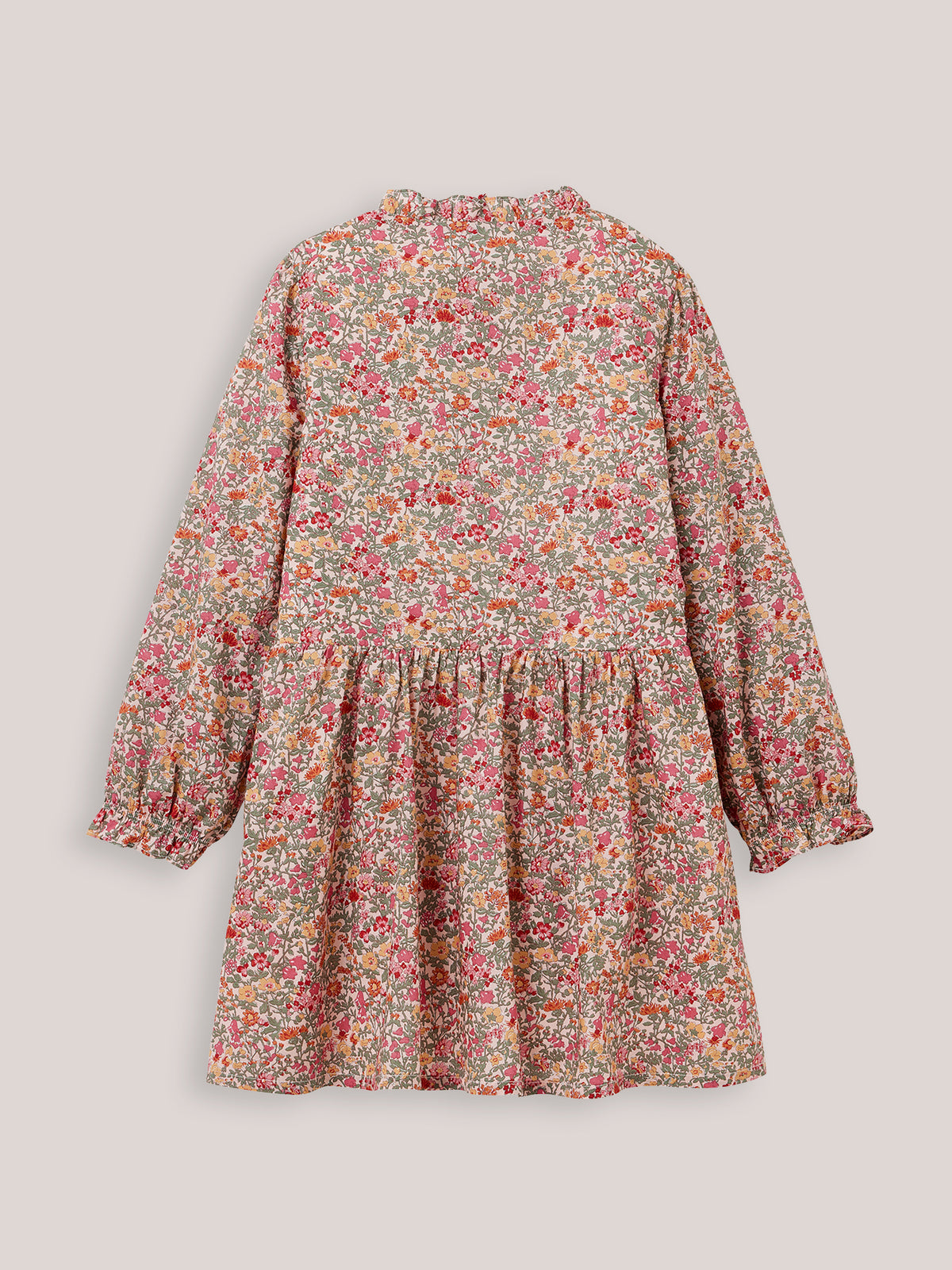 Robe Fille tissu Liberty col froufrou