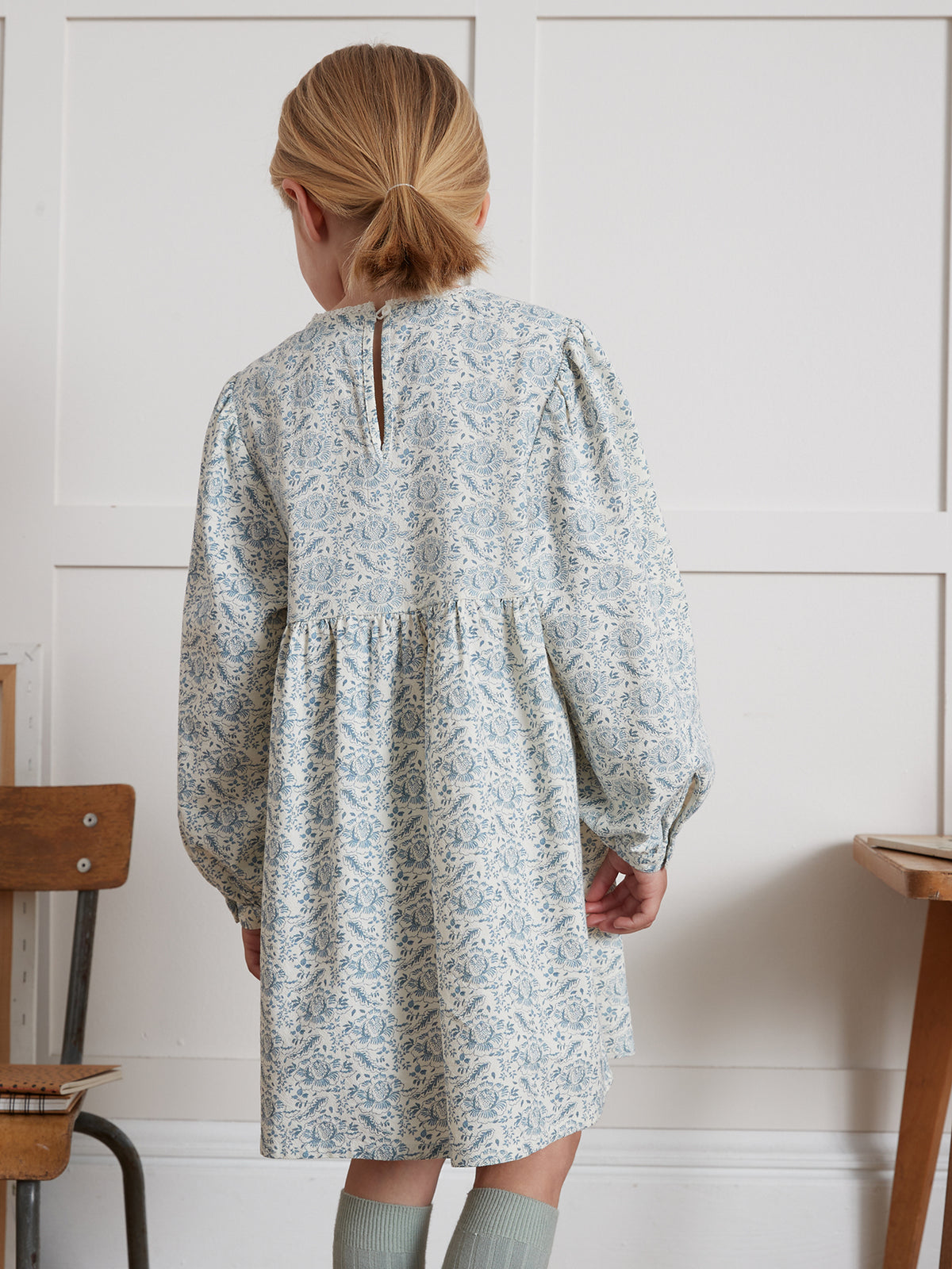 Robe en crêpe Fille imprimé Géraldine
