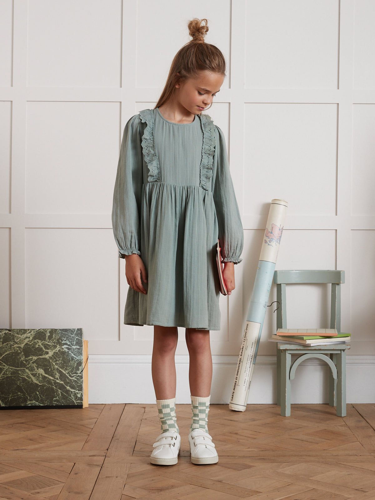 Robe Fille gaze de coton