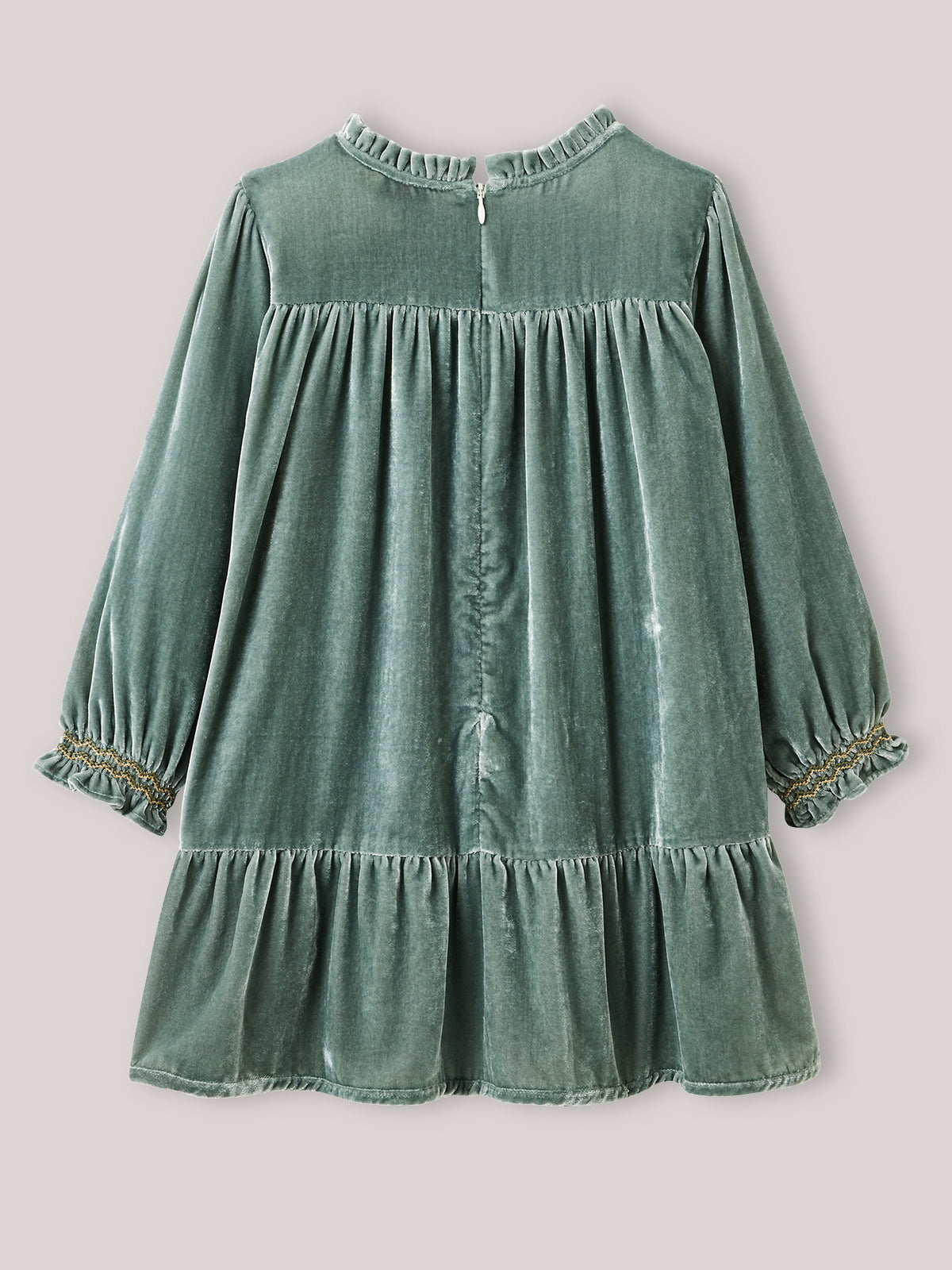Mädchenkleid aus Velours – Weihnachtskollektion