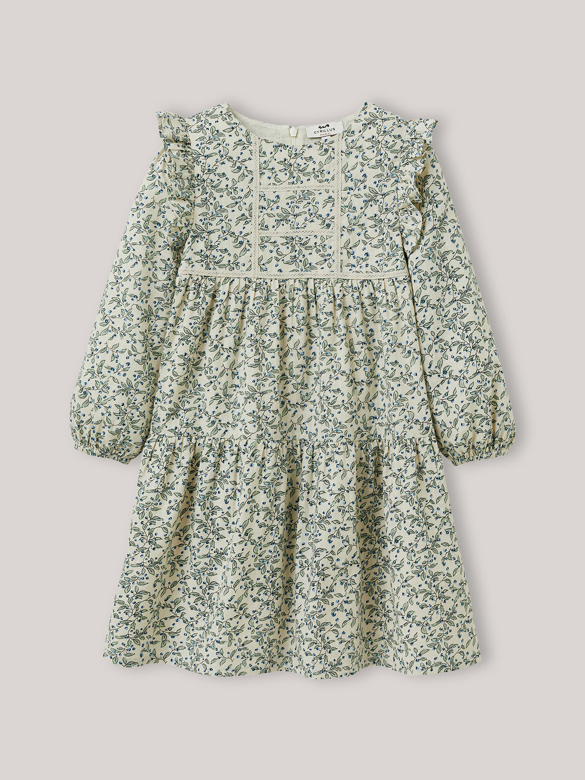 Mädchenkleid mit Druckmuster « Olivia »