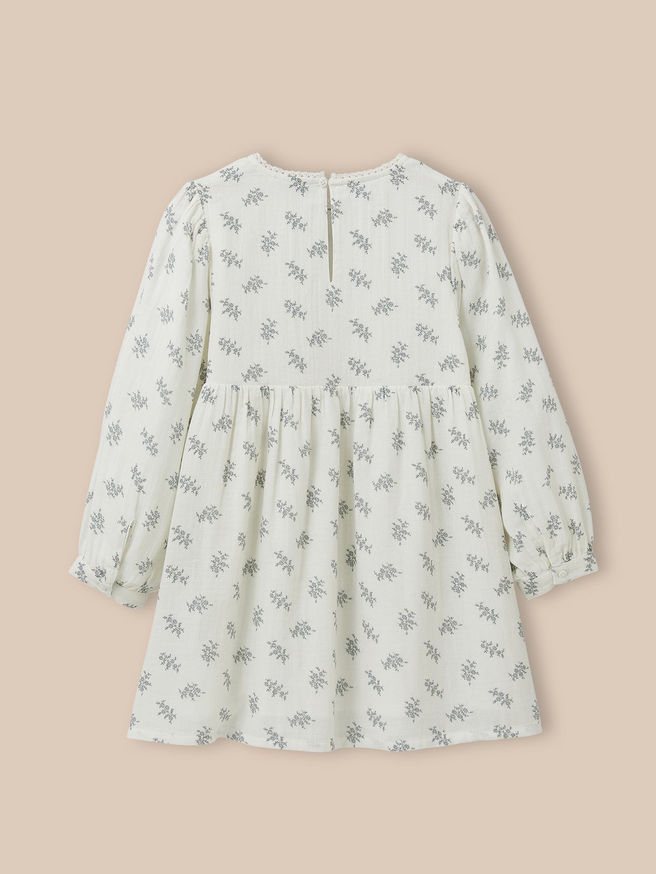 Mädchenkleid mit Dessin «Suzanne »