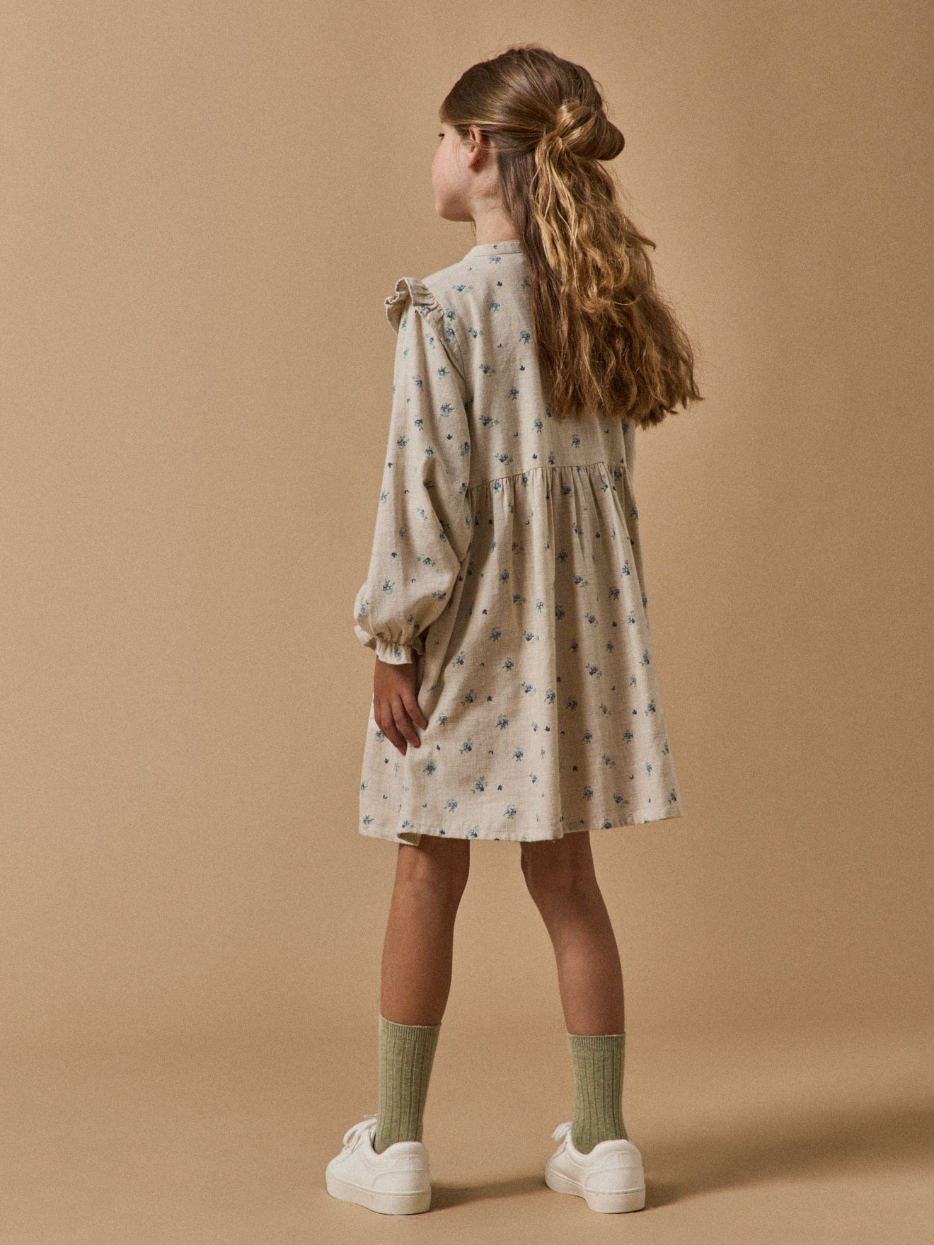 Mädchenkleid mit Dessin « Margotine »