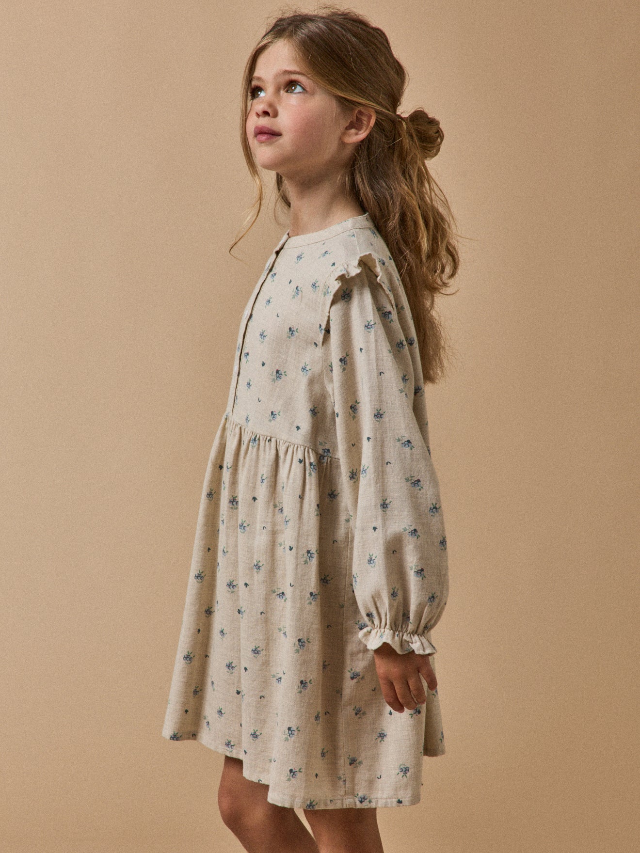 Mädchenkleid mit Dessin « Margotine »