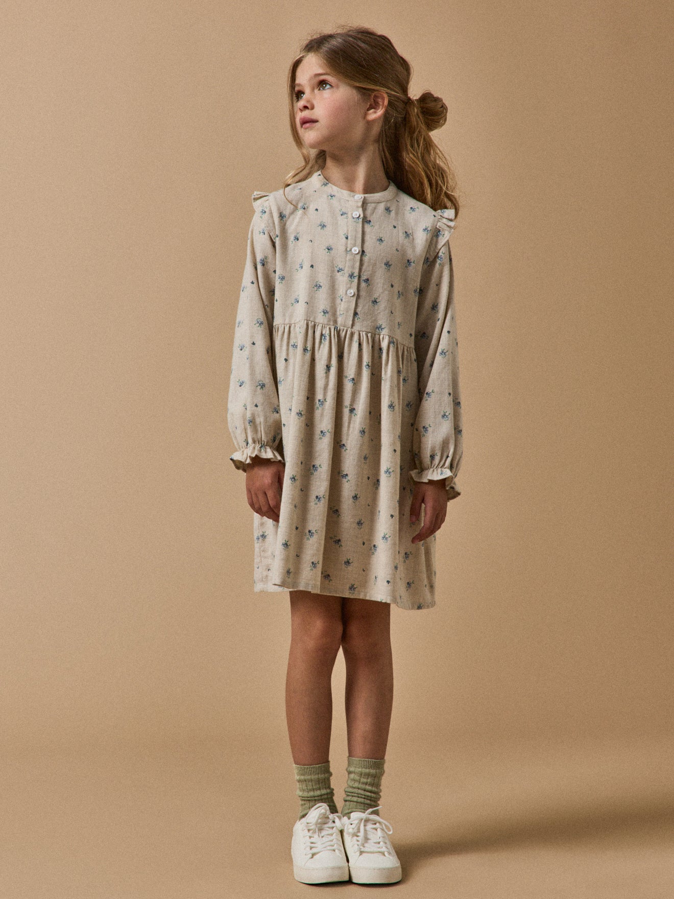 Mädchenkleid mit Dessin « Margotine »