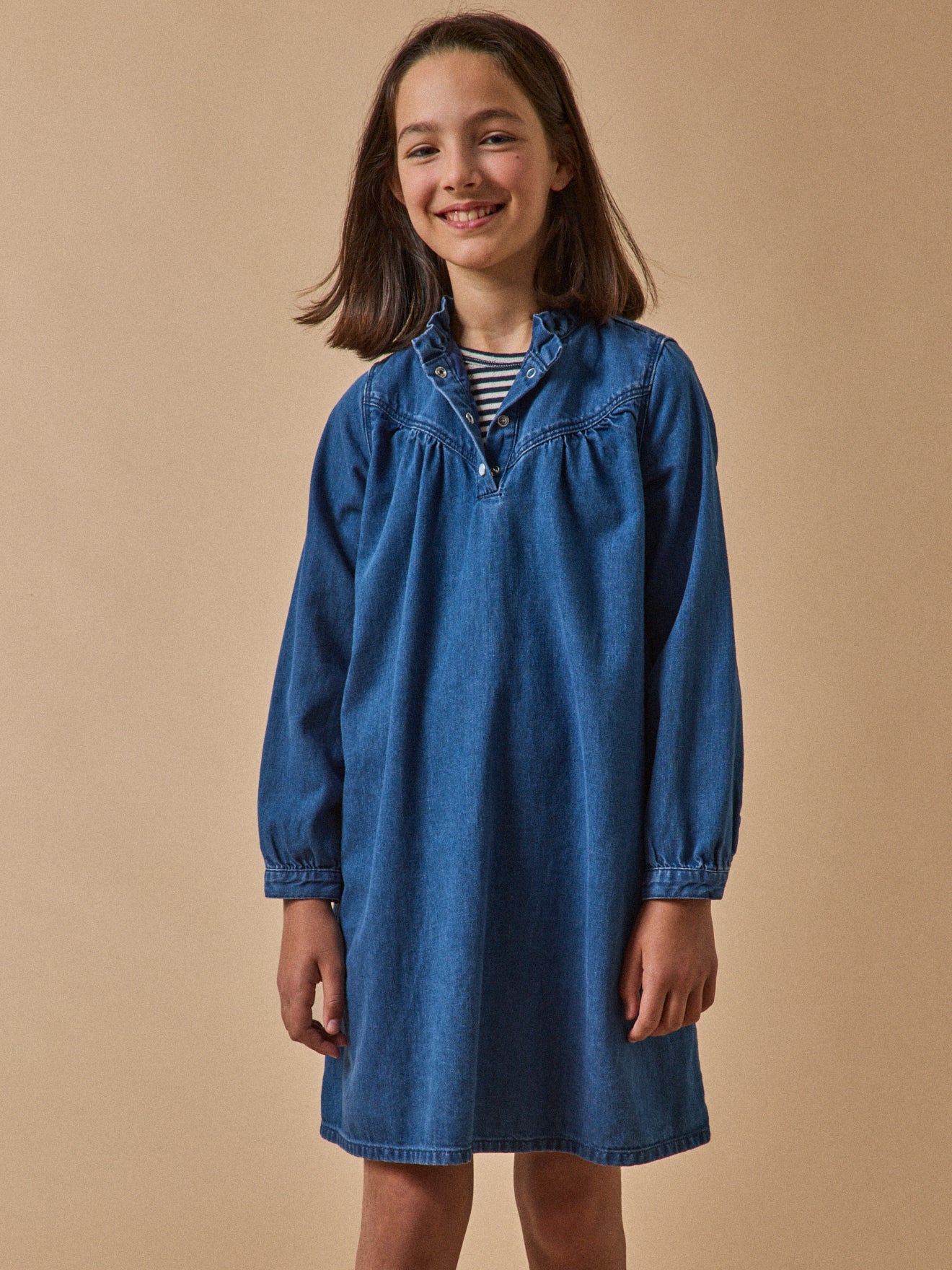 Mädchenkleid, aus Denim