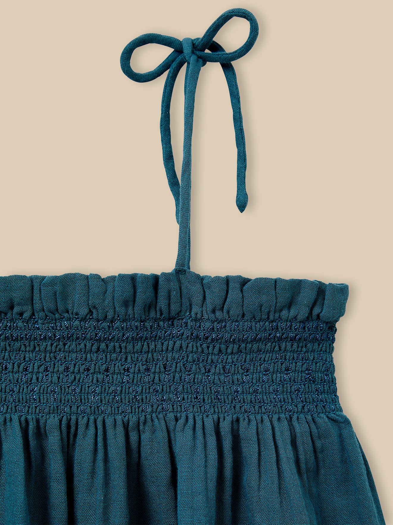 Mädchenkleid aus Baumwollgaze