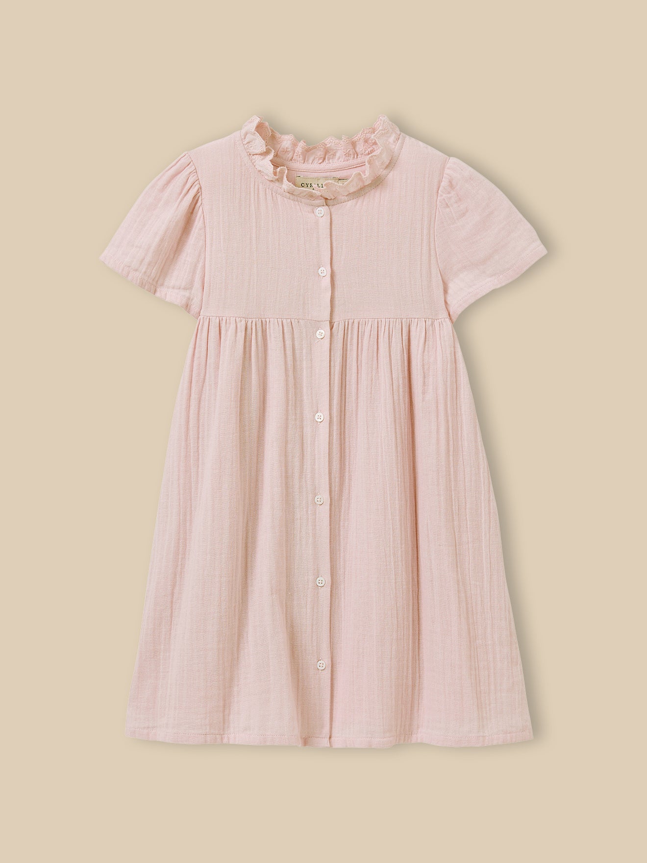 Mädchenkleid aus Baumwollgaze