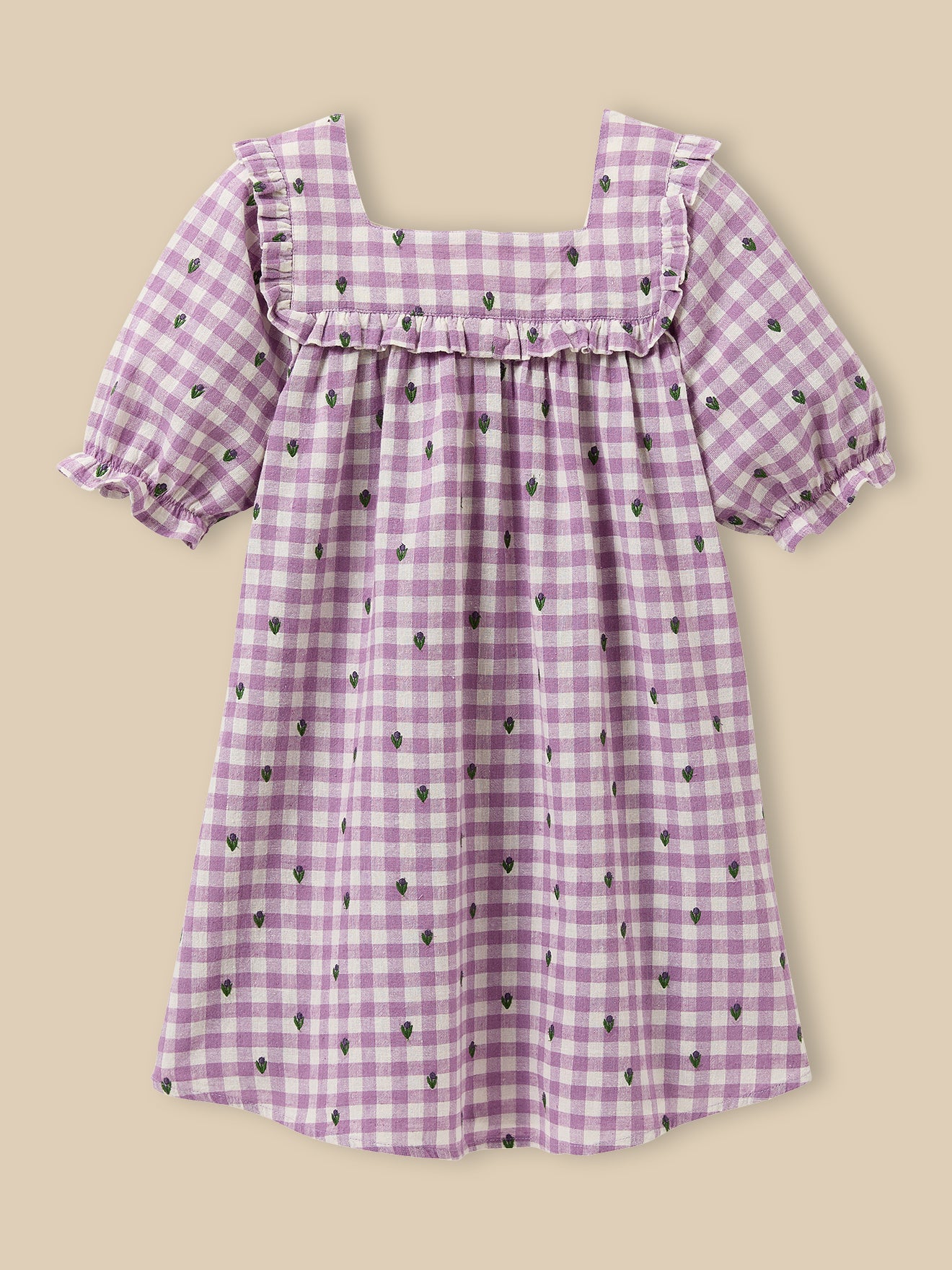 Mädchenkleid mit Vichy-Karos – CYRILLUS X EMILE & IDA