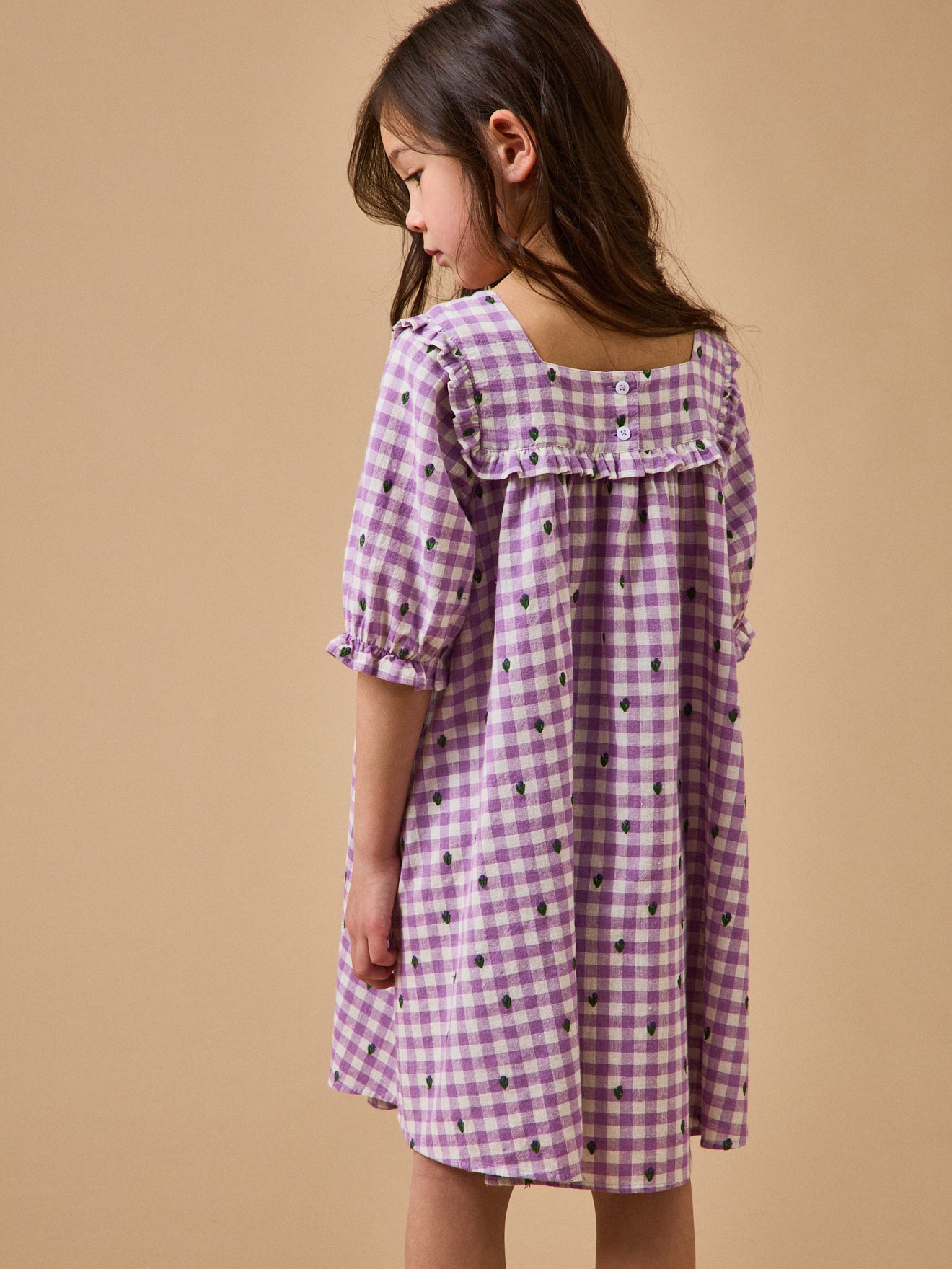 Mädchenkleid mit Vichy-Karos – CYRILLUS X EMILE & IDA