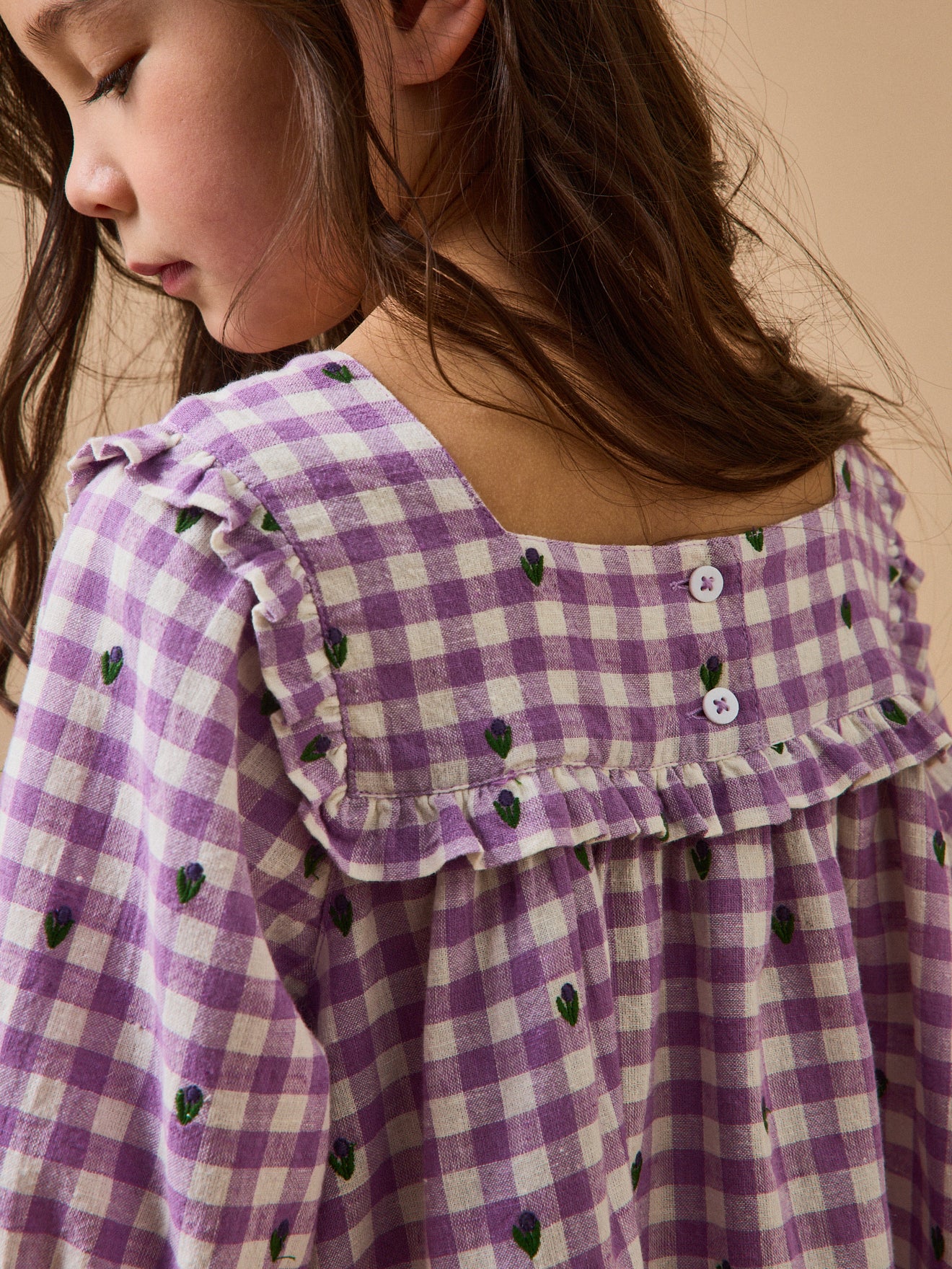 Mädchenkleid mit Vichy-Karos – CYRILLUS X EMILE & IDA
